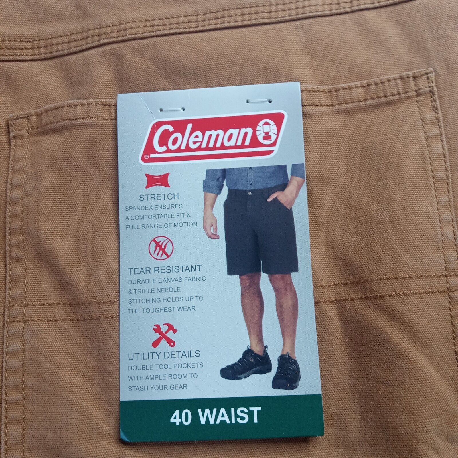 Coleman Coleman Carpenter Shorts Men's Size 40 Toffee Tear Resistant Size US 40 / EU 56 - 6 Thumbnail