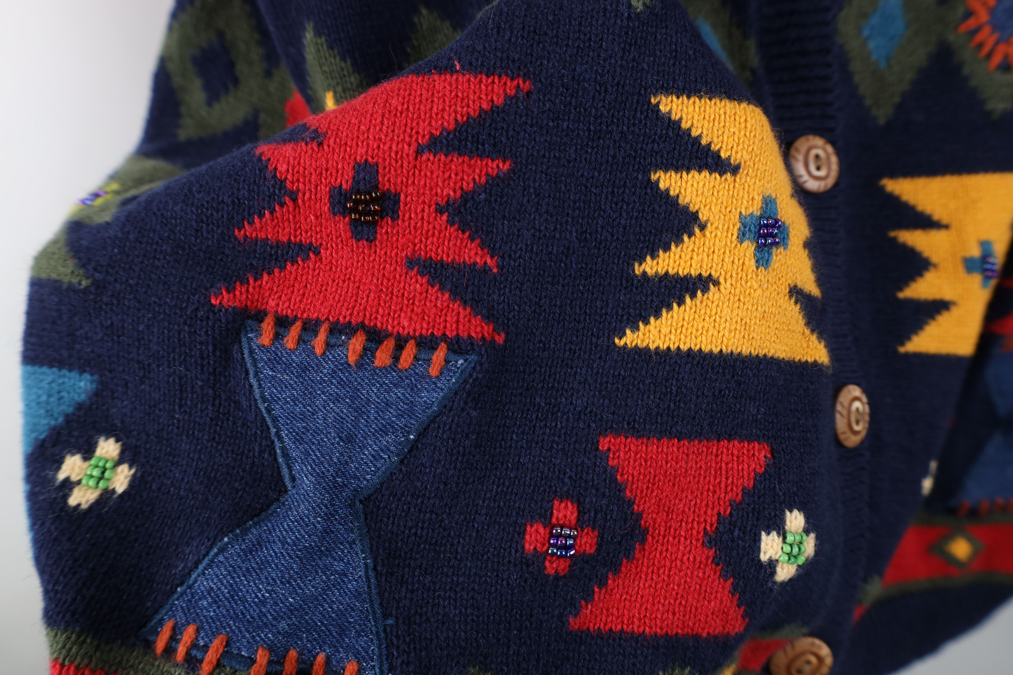 Vintage Vintage 90s Streetwear Southwestern Knit Sweater Vest Size XL / US 12-14 / IT 48-50 - 5 Thumbnail