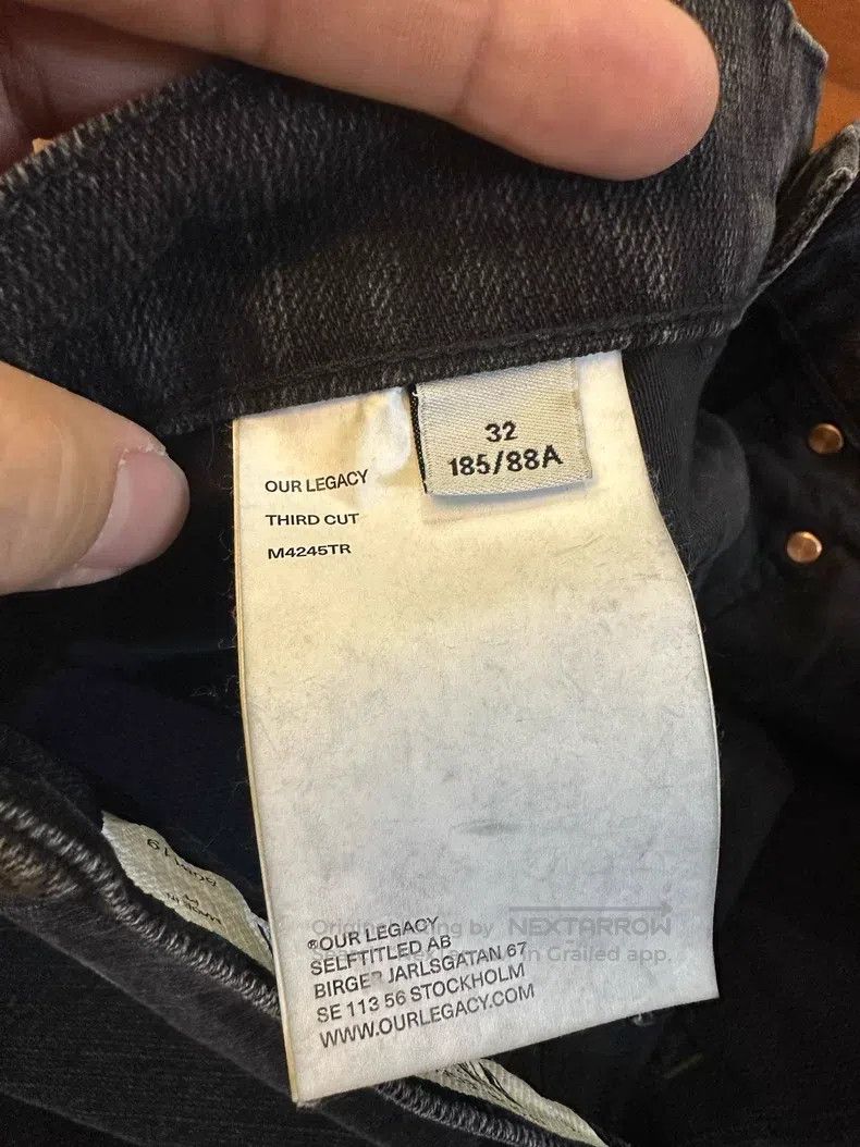 Our Legacy Our Legacy Black loose straight-leg jeans Size US 32 / EU 48 - 3 Thumbnail