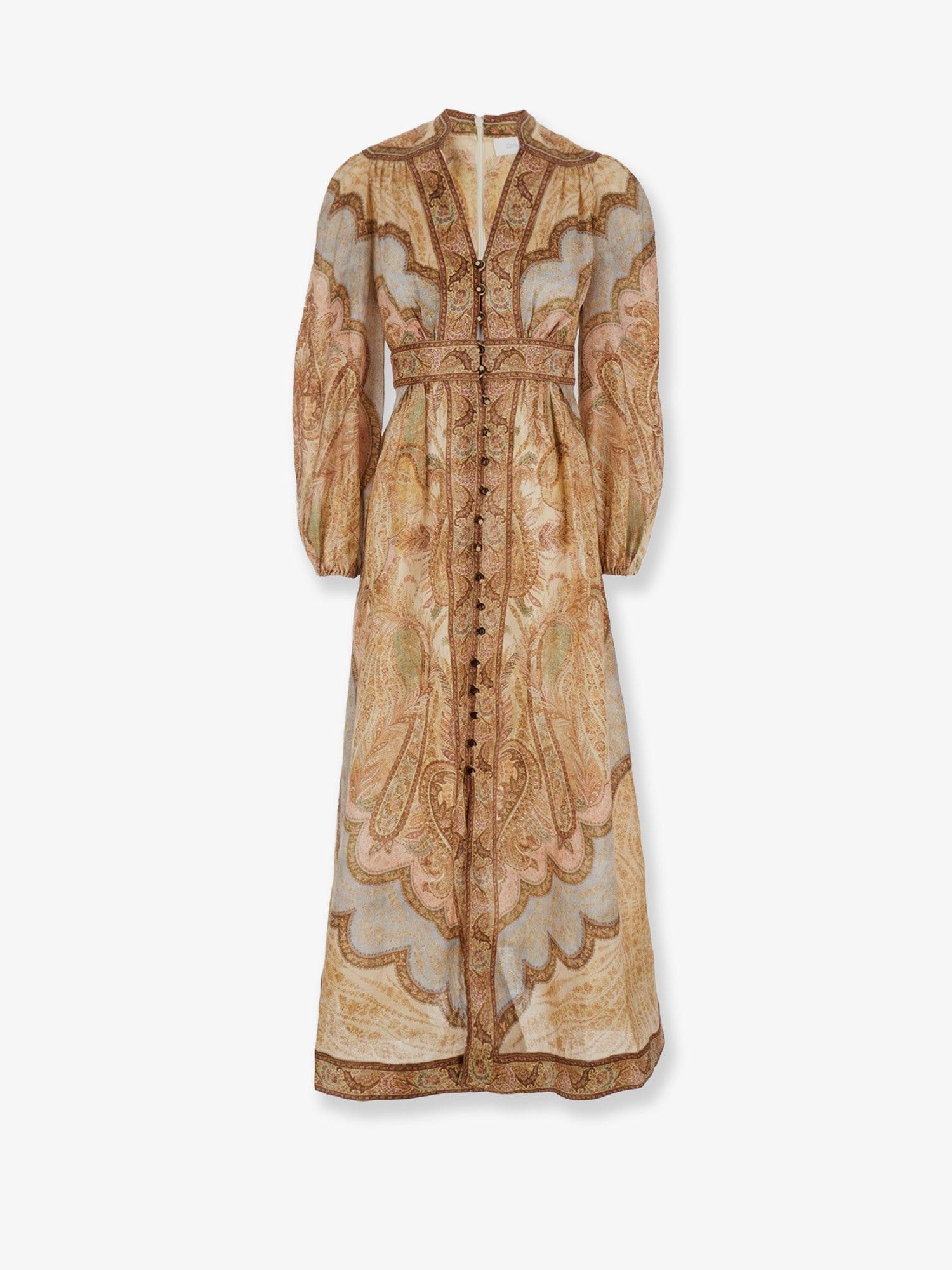 Zimmermann Wanderlust Multicolor Linen Dress Size S / US 4 / IT 40 - 1 Thumbnail