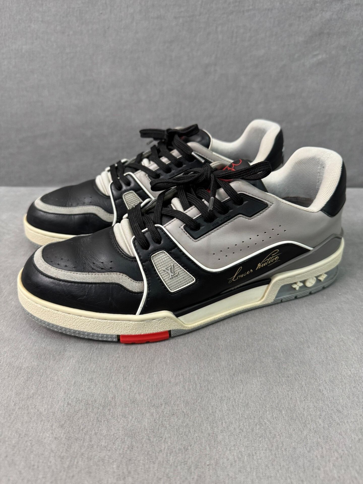 Louis Vuitton Louis Vuitton Trainer Black Cement Size US 8 / EU 41 - 1 Thumbnail