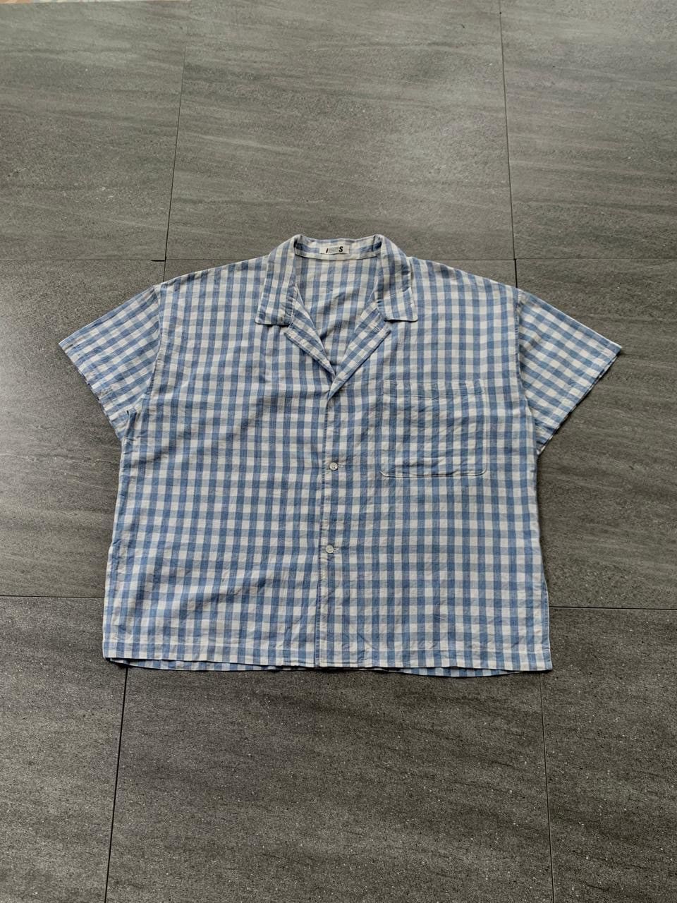 Issey Miyake FREE TAX! Gingham Check Wide Shirt Size US M / EU 48-50 / 2 - 1 Thumbnail