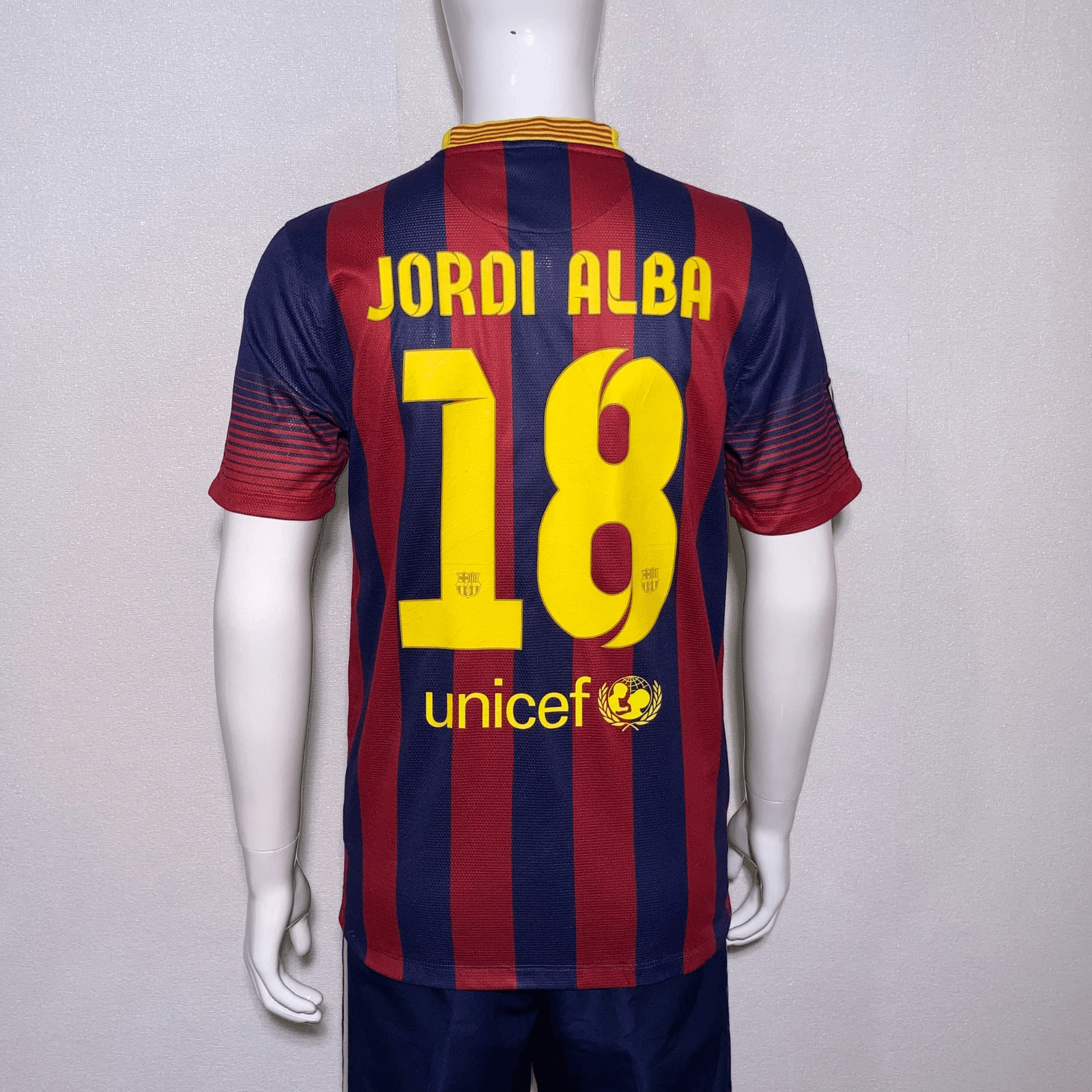 Nike 2013-14 Barcelona Home Jordi Alba 18 Nike 532822-413 Size US S / EU 44-46 / 1 - 1 Thumbnail