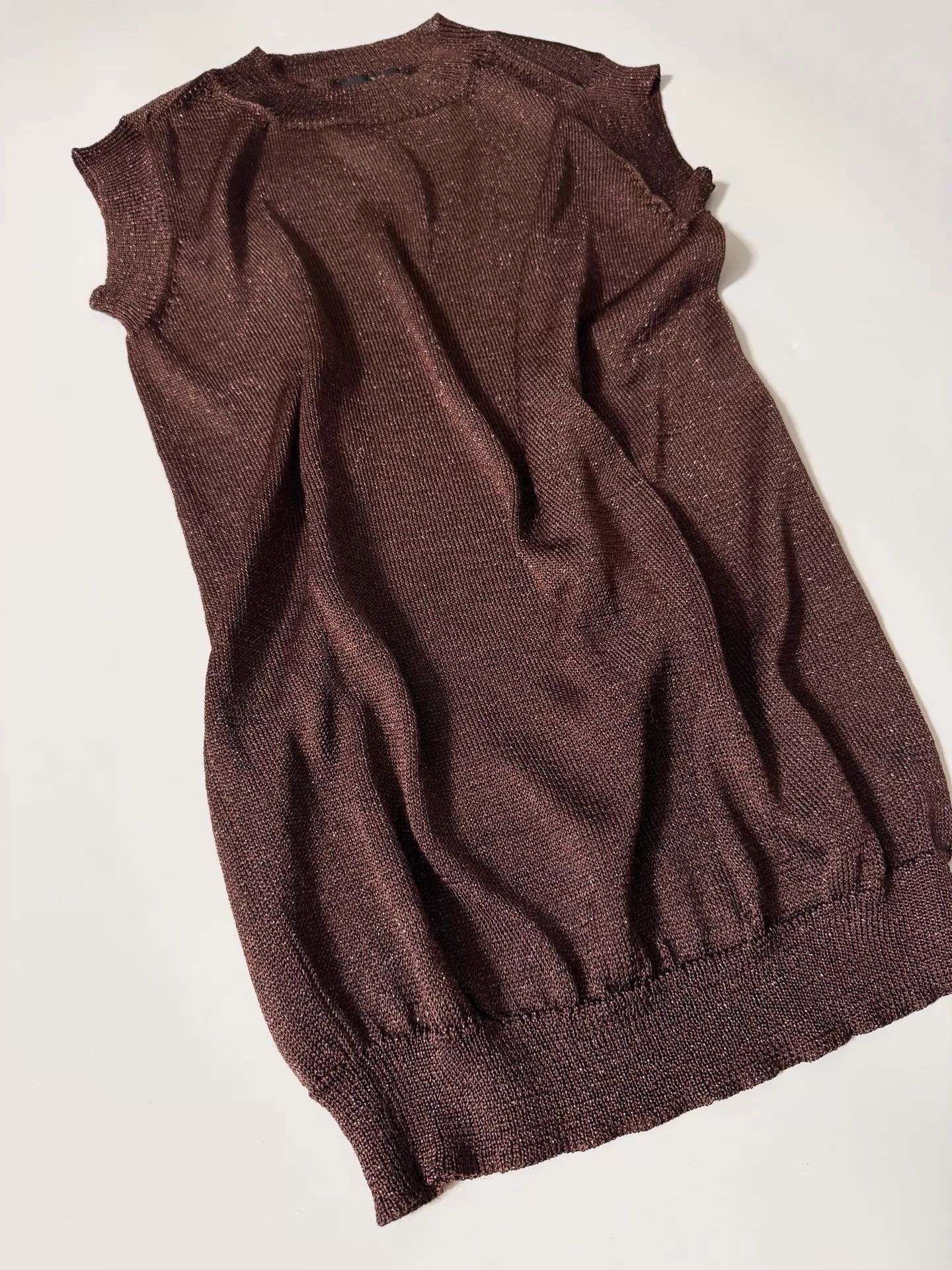 Y's Y's Yohji Yamamoto Sleeveless Glitter Top (OS) Size ONE SIZE - 3 Thumbnail