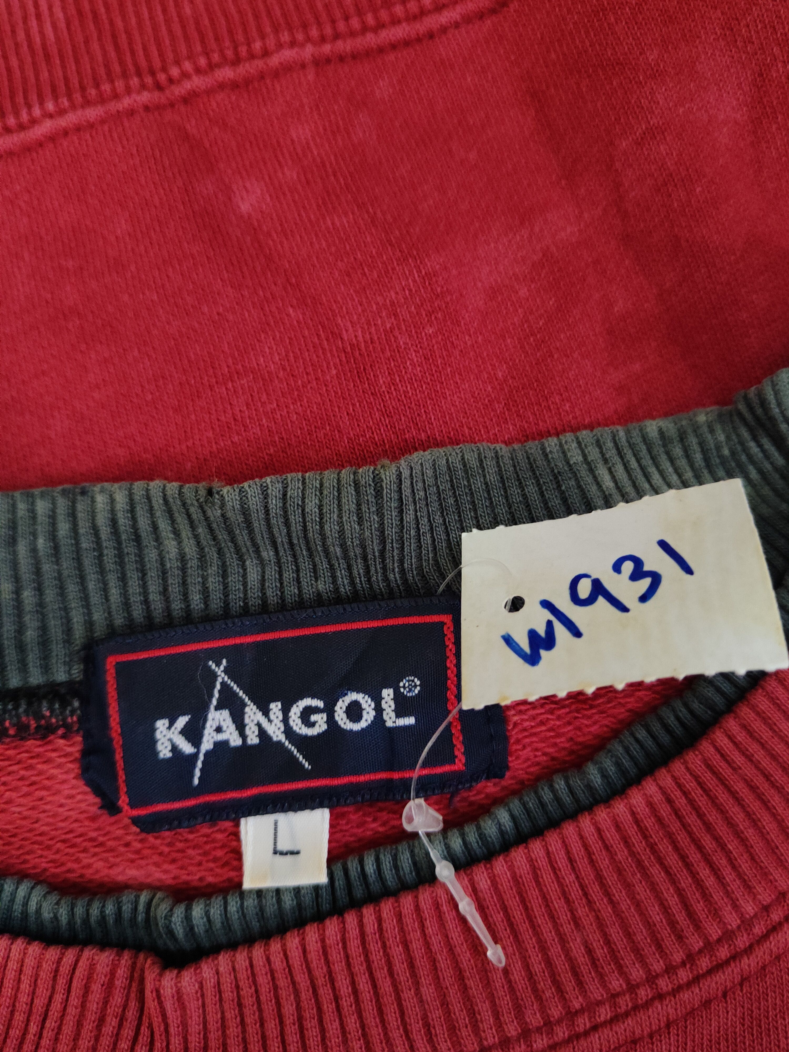 Japanese Brand × Kangol × Vintage Kangol Red Faded vintage Sweatshirts #W1931 Size US M / EU 48-50 / 2 - 15 Thumbnail