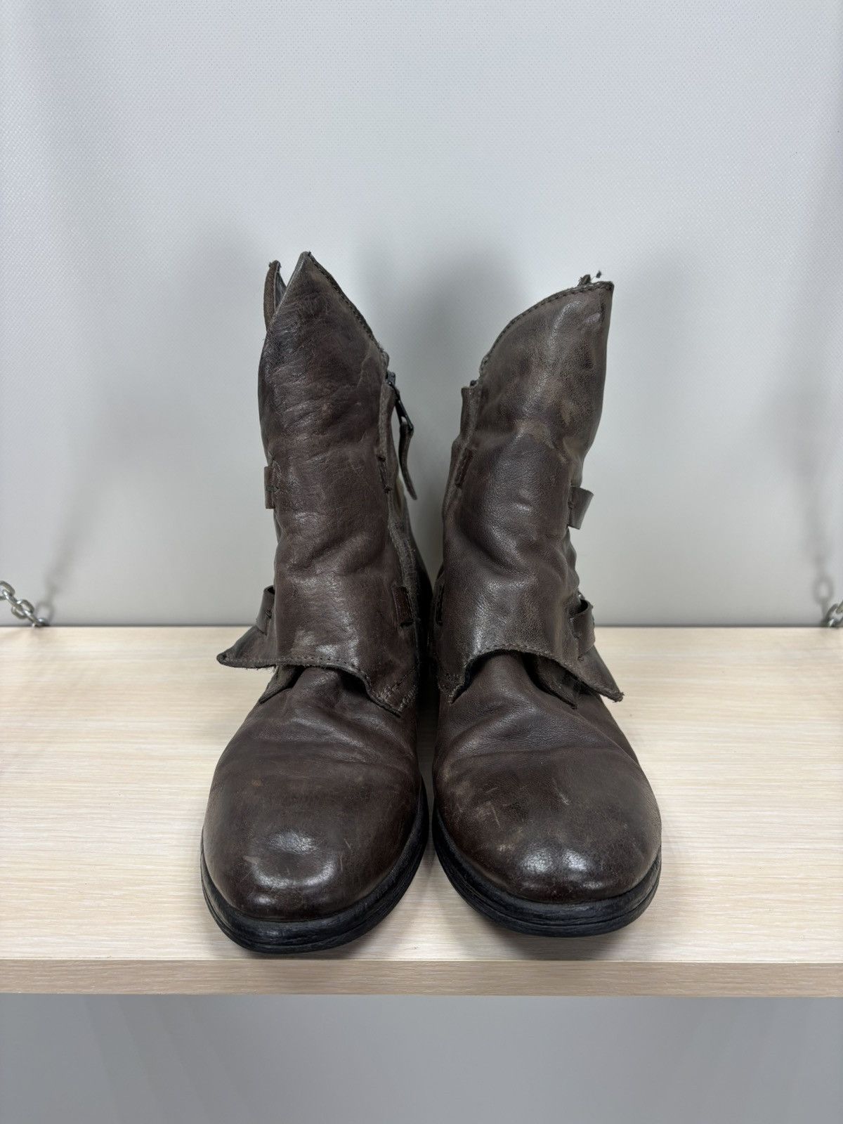 A.S.98 Womens leather boots Sansibar Size 40 Color Brown Size US 10 / IT 40 - 3 Thumbnail