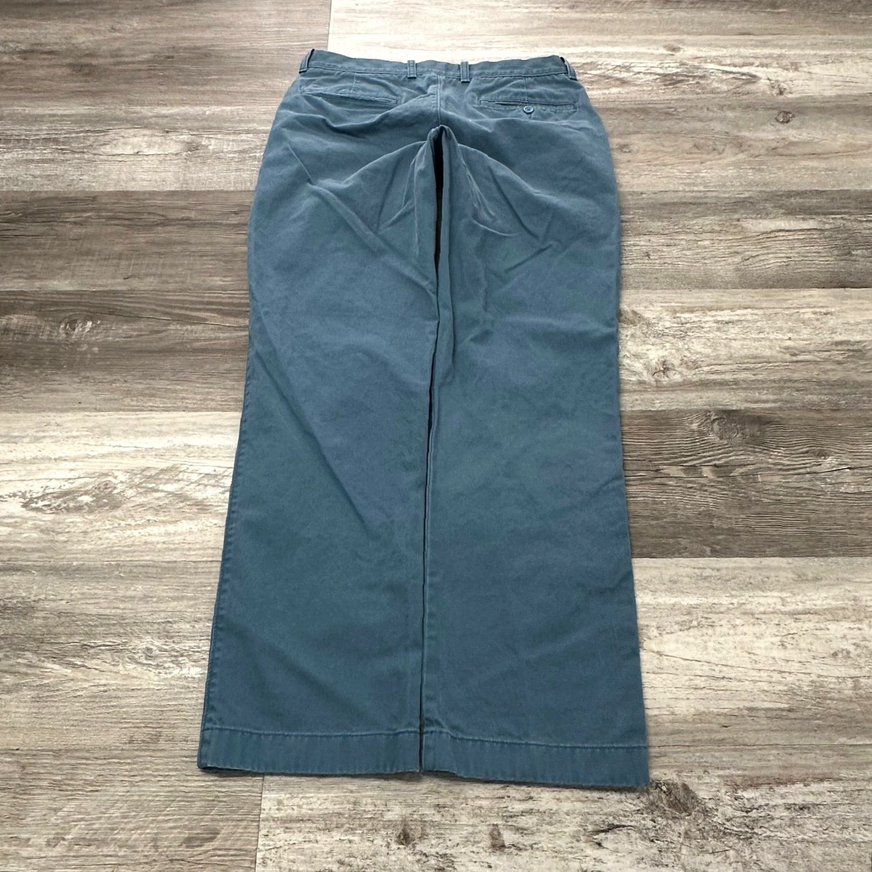 J.Crew J Crew Blue Mens 32x32 Classic Fit Flat Front Straight Leg Preppy Chino Pants Size US 32 / EU 48 - 2 Thumbnail