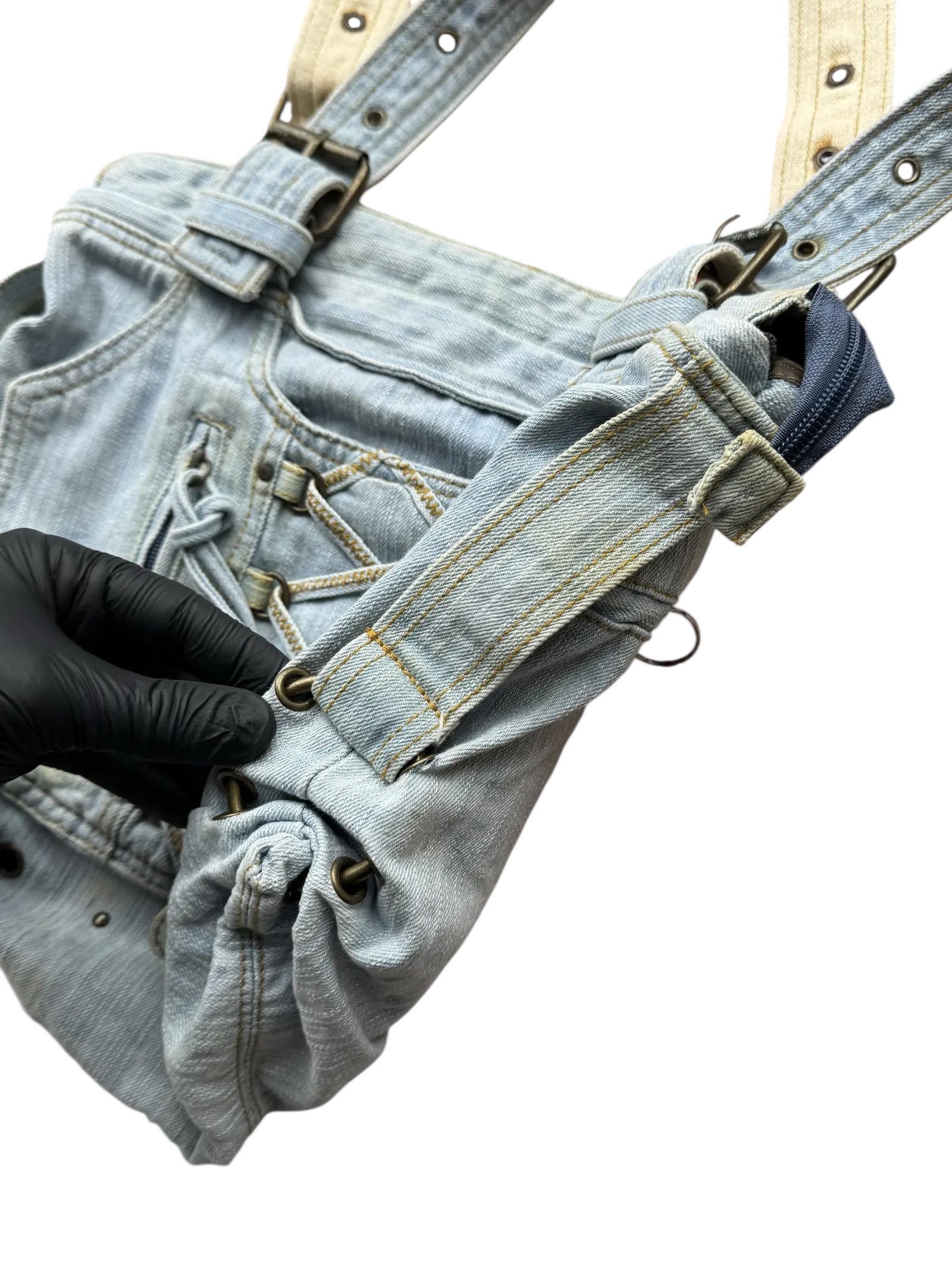 Japanese Brand Y2K Denim Bag(V177) Size ONE SIZE - 2 Thumbnail