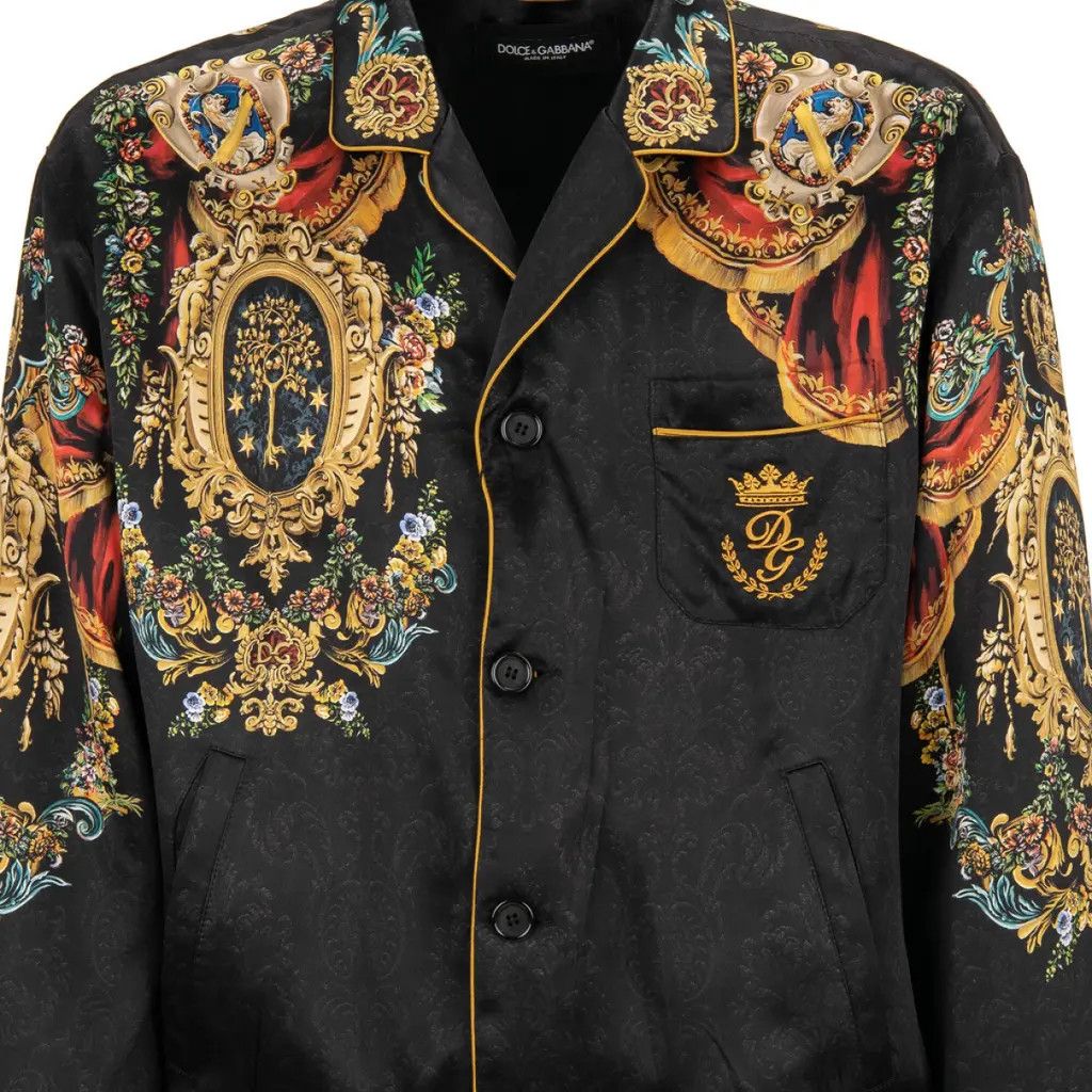 Dolce & Gabbana o1y0125 Logo Bomber Jacket in Multicolor Size US M / EU 48-50 / 2 - 4 Thumbnail