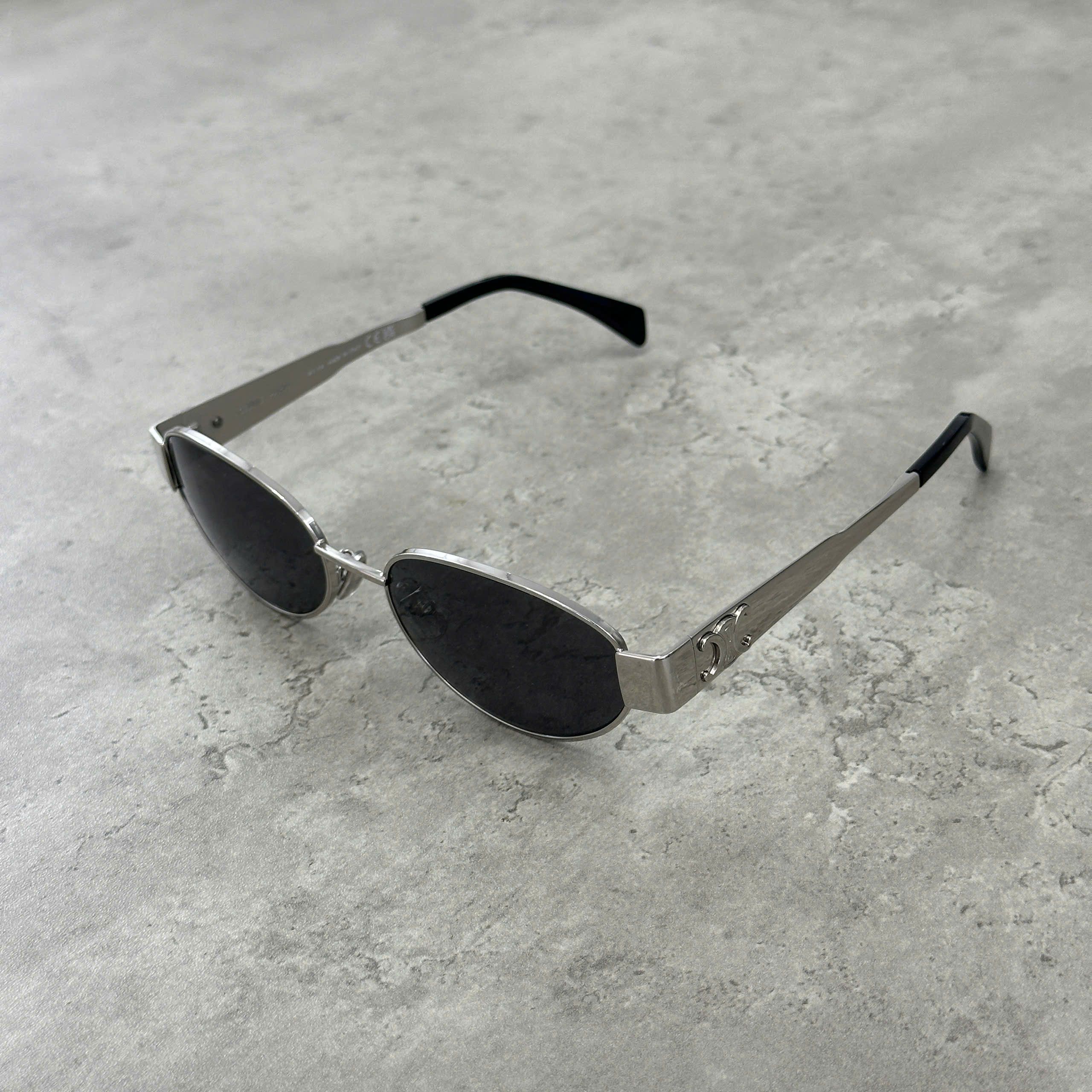 Celine CELINE Triomphe Metal 01 Sunglasses In Metal SILVER Size ONE SIZE - 1 Thumbnail