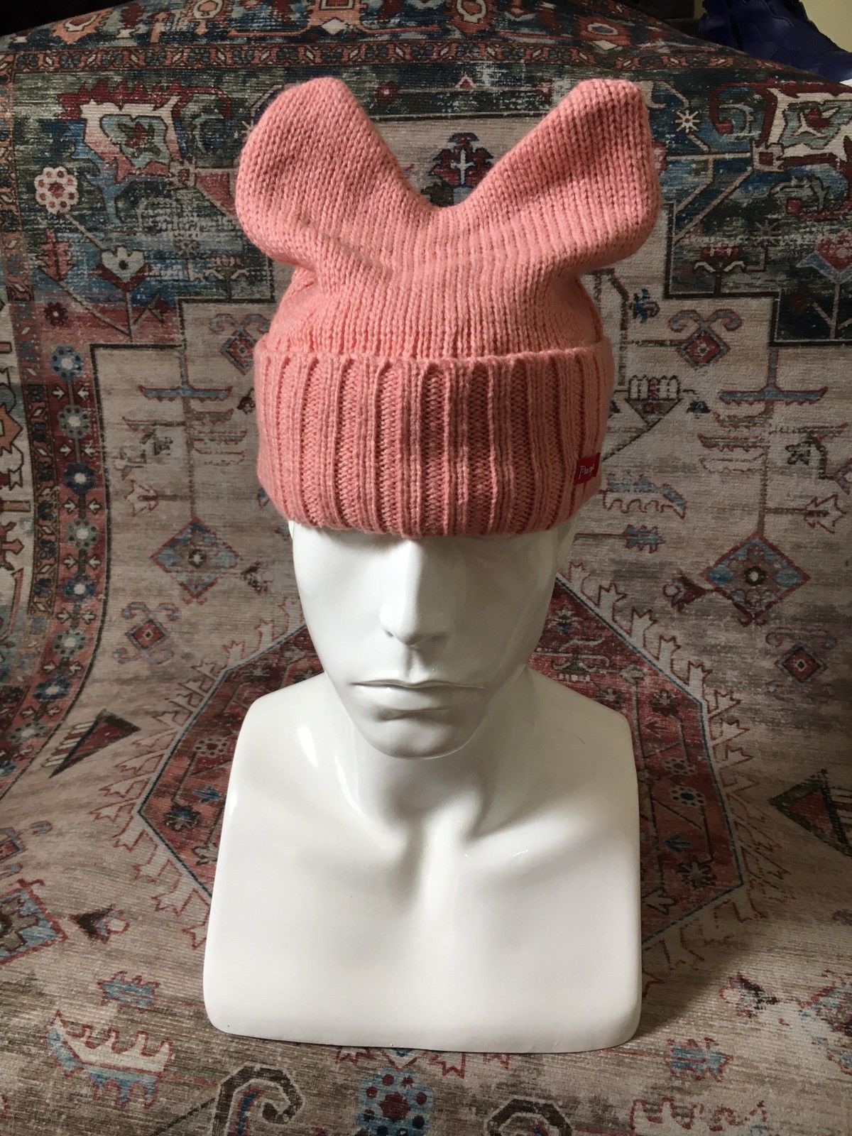 Hysteric Glamour × If Six Was Nine × Le Grande Bleu (L.G.B.) Playboi Carti Style Bunny Horn devil Beanie Size ONE SIZE - 2 Thumbnail