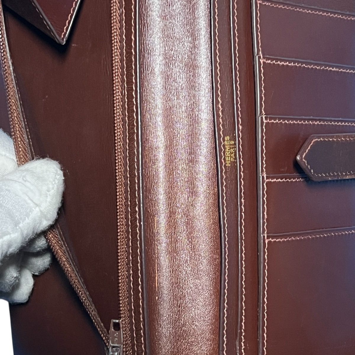 Hermes HERMÈS Béarn Classic Box Calf Long Wallet Size ONE SIZE - 5 Thumbnail