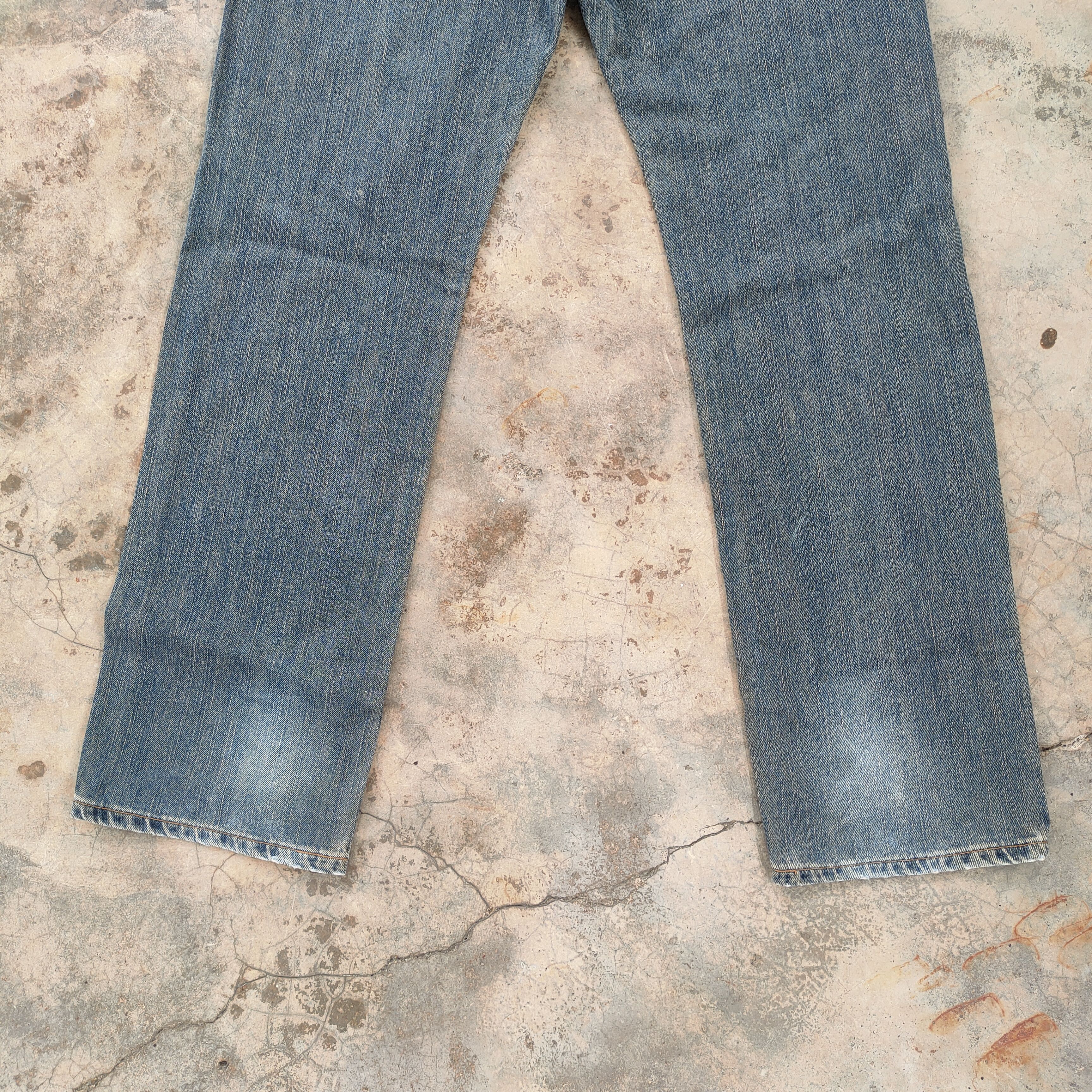 Edwin × Vintage W33 VINTAGE EDWIN RUSTY FADED DISTRESSED JEANS PANTS Size US 33 - 11 Thumbnail
