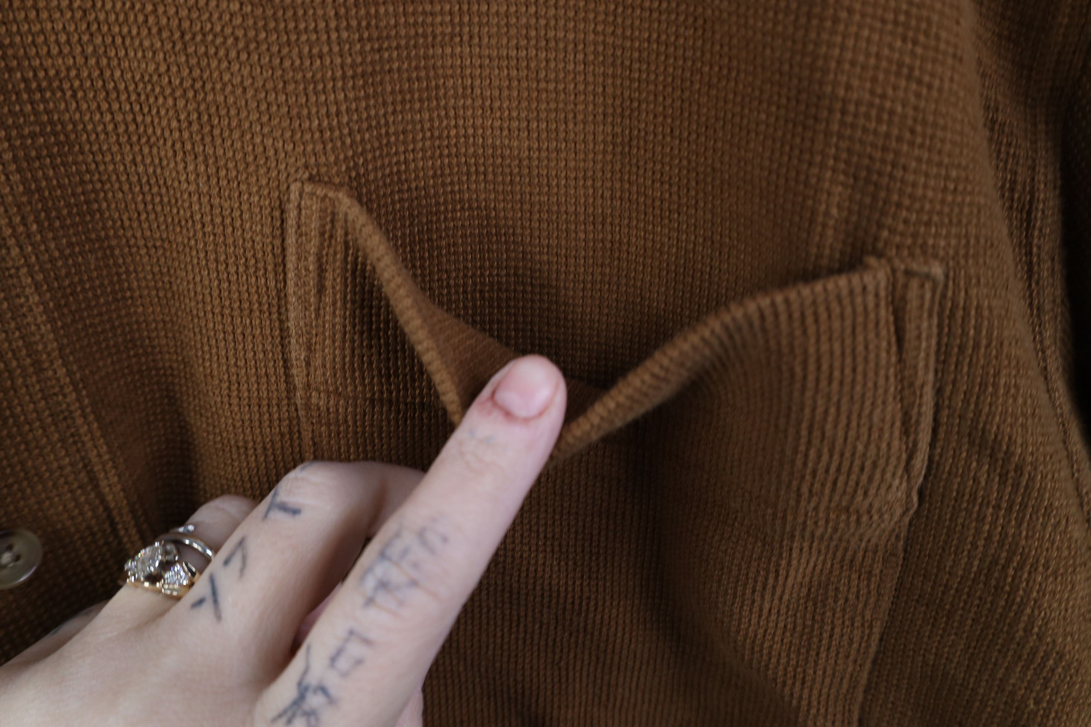 Eddie Bauer Vintage 90s Eddie Bauer Thermal Knit Collared Button Shirt Size US L / EU 52-54 / 3 - 5 Thumbnail