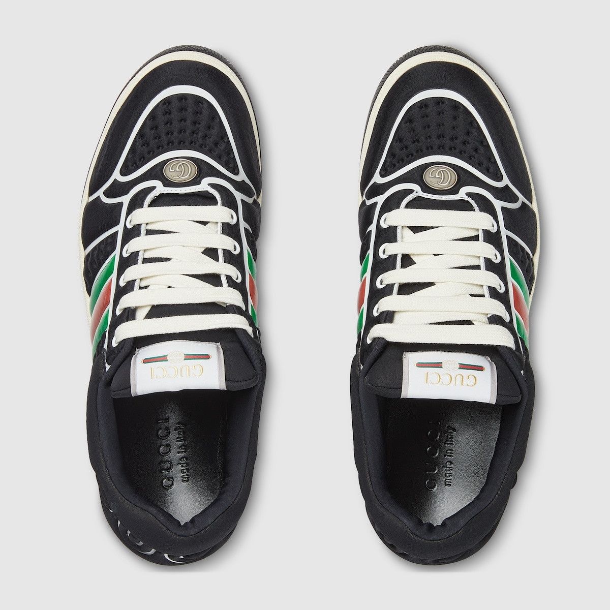 Gucci o1loc1c0625 Screener Sneakers With Web in Multicolor Size US 7.5 / EU 40-41 - 5 Thumbnail