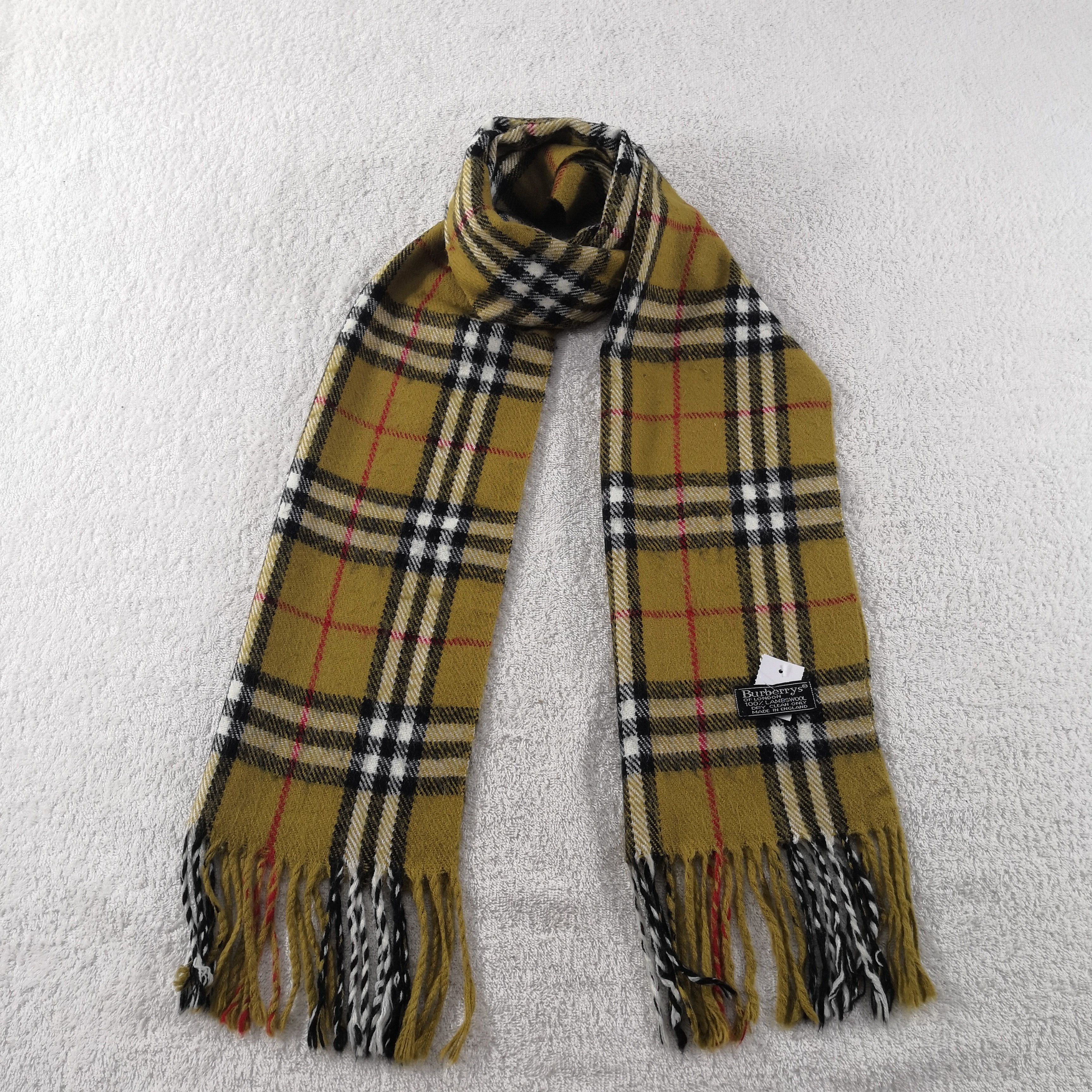 Burberry Vintage Burberry Scarf Muffler Wool Cashmere Scarves Size ONE SIZE - 1 Thumbnail