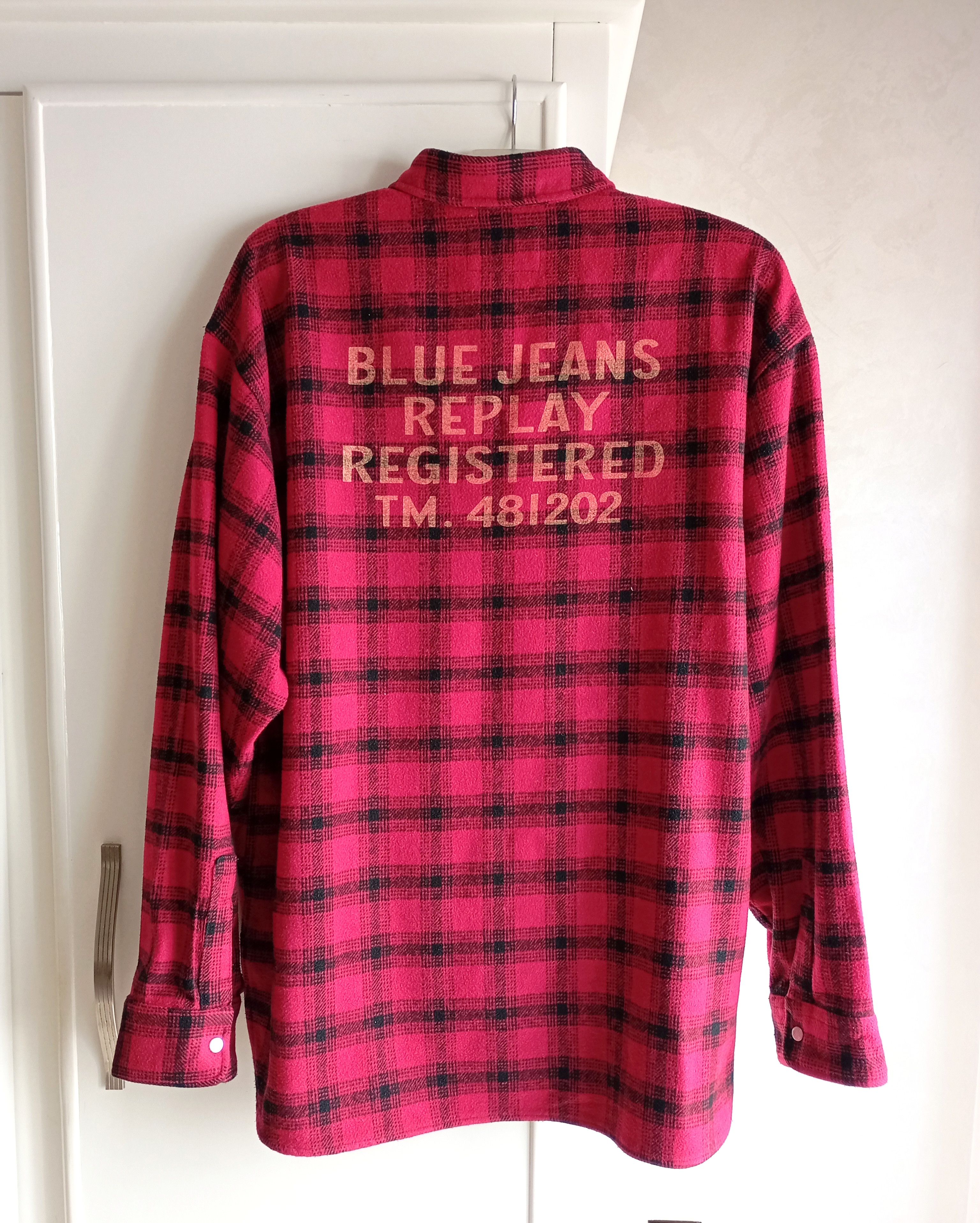 Replay × Vintage Replay 90s Italien Designer Flannel Chekered Shirt Size US XXL / EU 58 / 5 - 1 Thumbnail