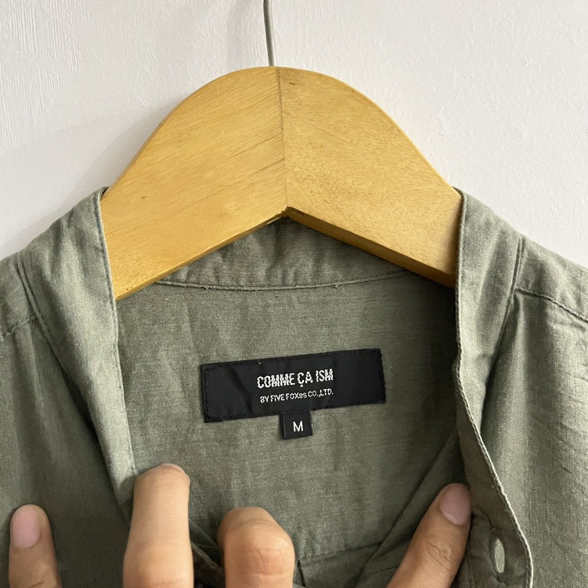 Japanese Brand Comme Ca Ism - Standcollar Button Up Shirt Size US M / EU 48-50 / 2 - 4 Thumbnail