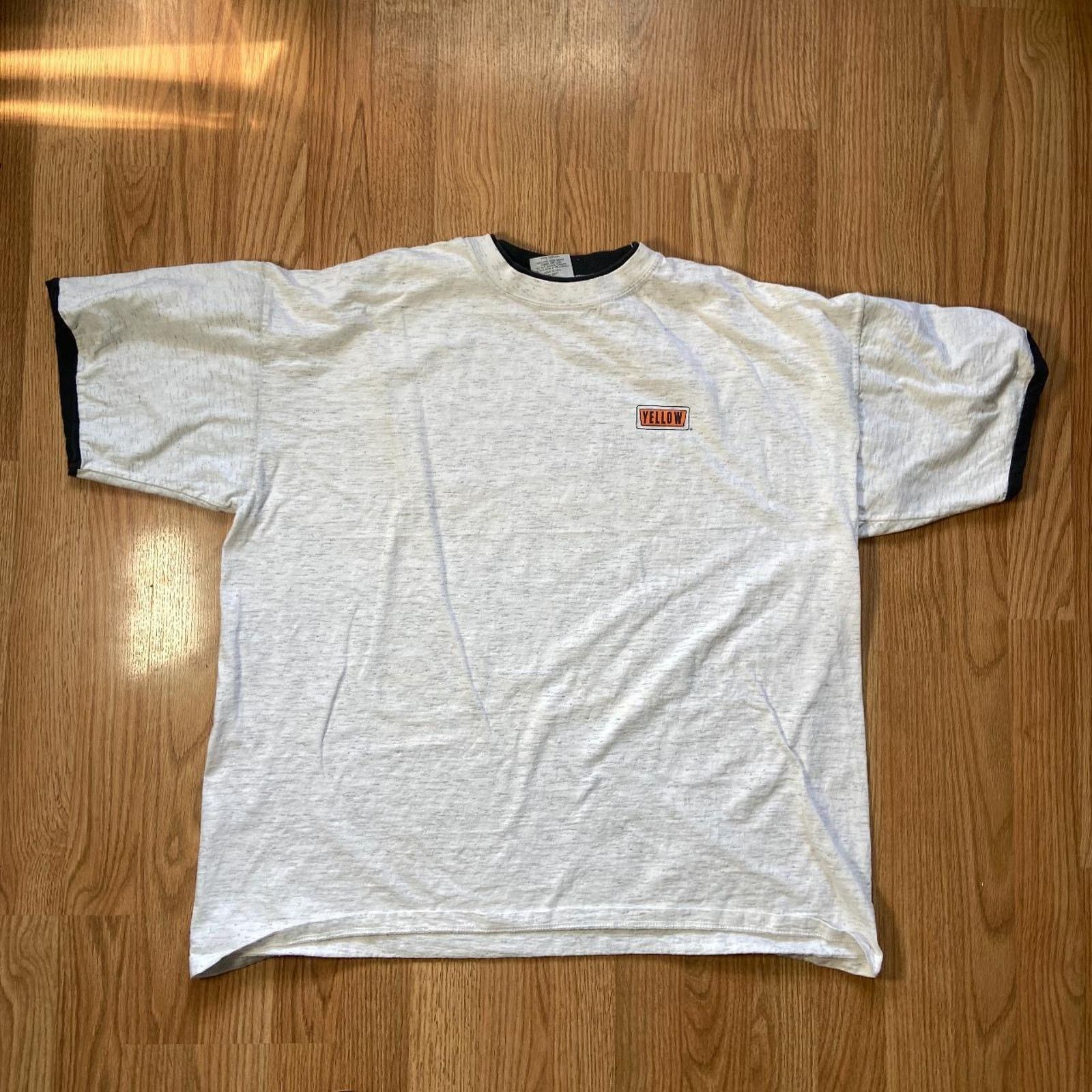 Gildan 90s grey yellow construction tee Size US XXL / EU 58 / 5 - 2 Thumbnail