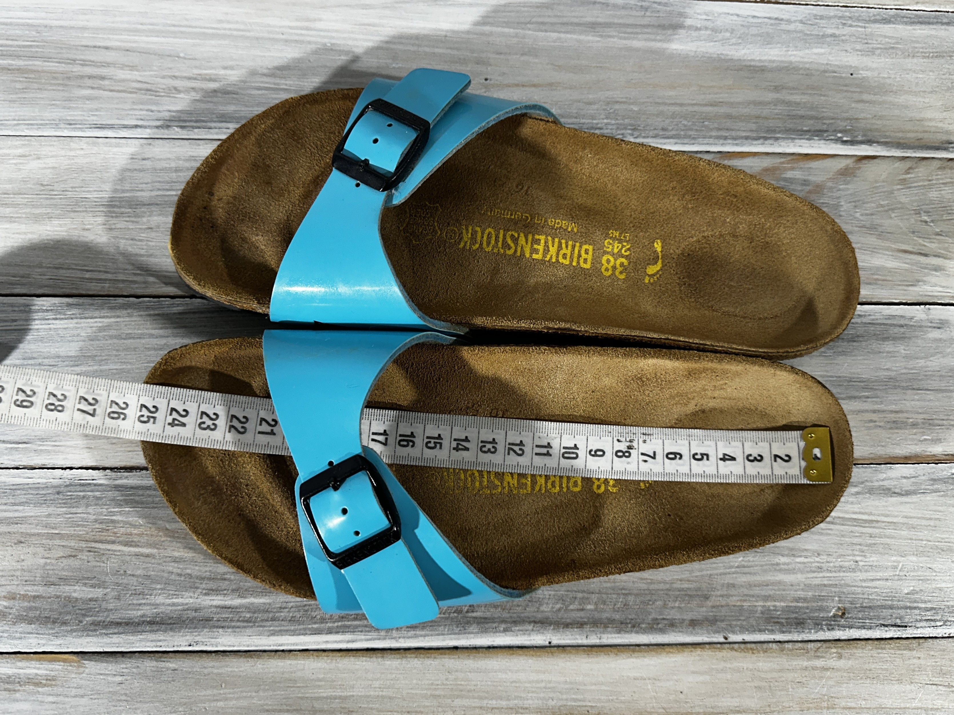 Birkenstock Birkenstock Madrid Birko-Flor Women's Leather Slide Sandals Size US 7 / IT 37 - 10 Thumbnail