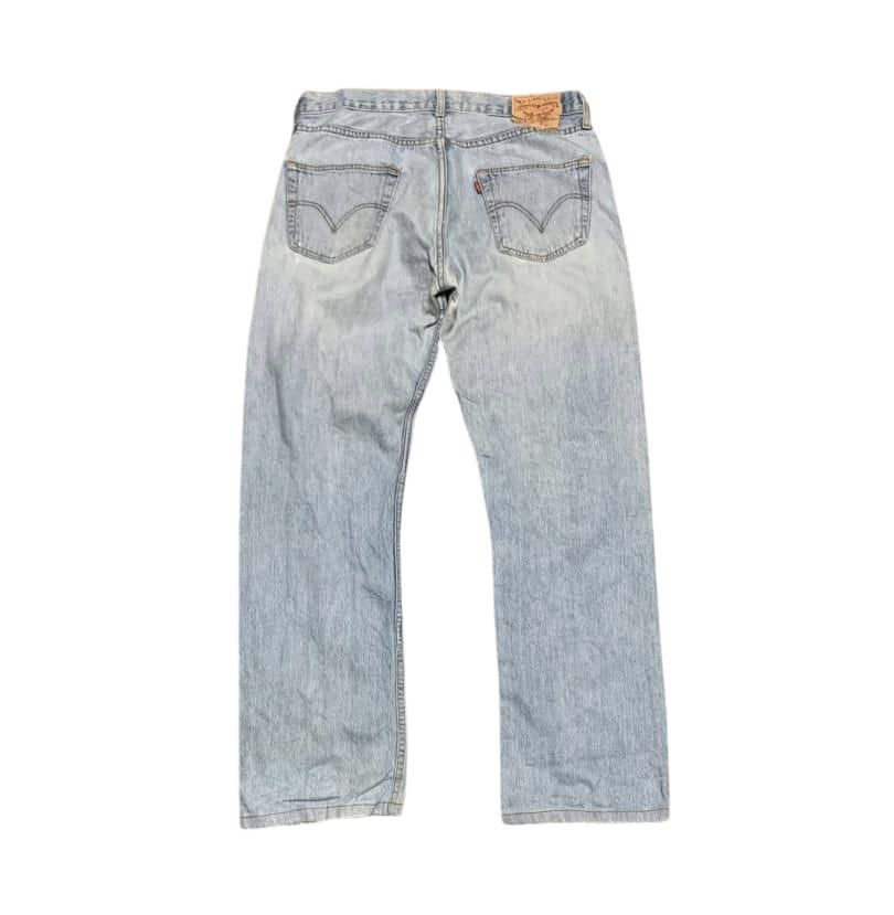 Levi's Vintage Levis 501 Straight Faded Blue Jeans Distressed Size US 34 / EU 50 - 7 Thumbnail