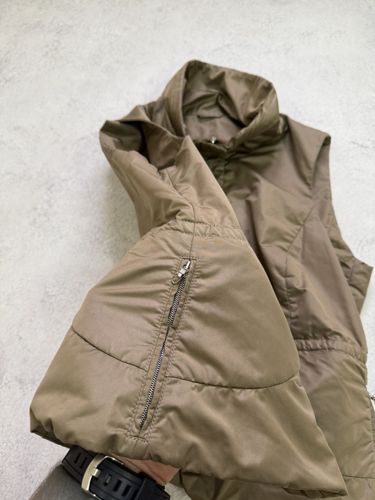 Brunello Cucinelli Brunello Cucinelli Womens Brown Lana Wool Vest Size 48 Size XL / US 12-14 / IT 48-50 - 17 Thumbnail