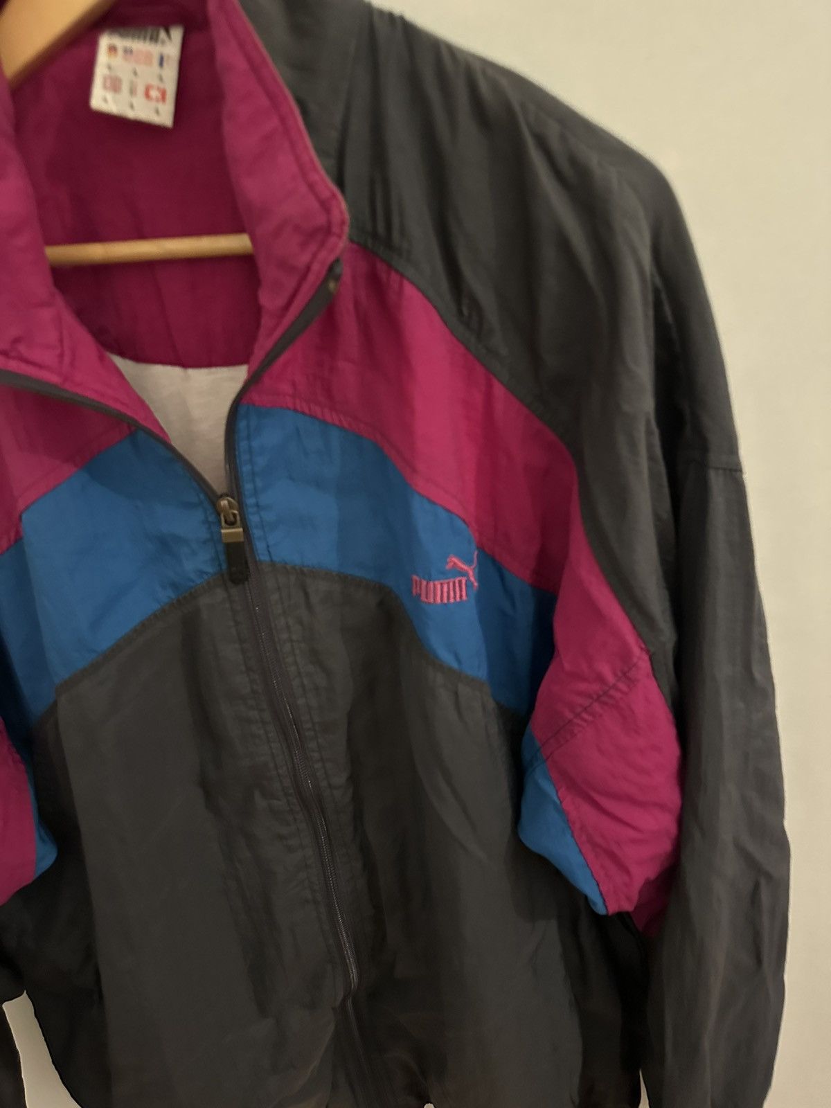 Puma Puma Jacket Windbreaker Size L Retro Vintage Size US L / EU 52-54 / 3 - 4 Thumbnail