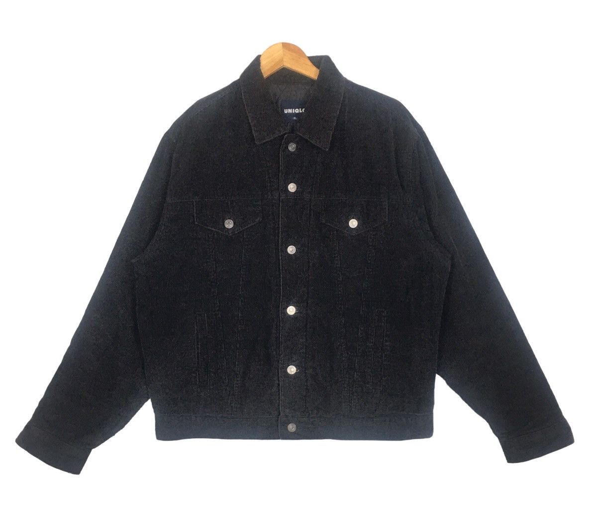 Uniqlo Uniqlo Corduroy Jacket Colour Black Size XL Size US XL / EU 56 / 4 - 1 Thumbnail