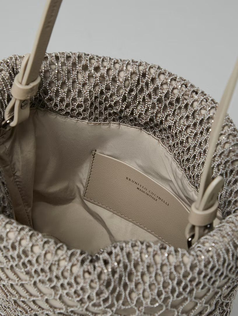 Brunello Cucinelli o1la1rc1a0425 Size: OS/Shoulder Strap Bag in Beige Size ONE SIZE - 4 Thumbnail