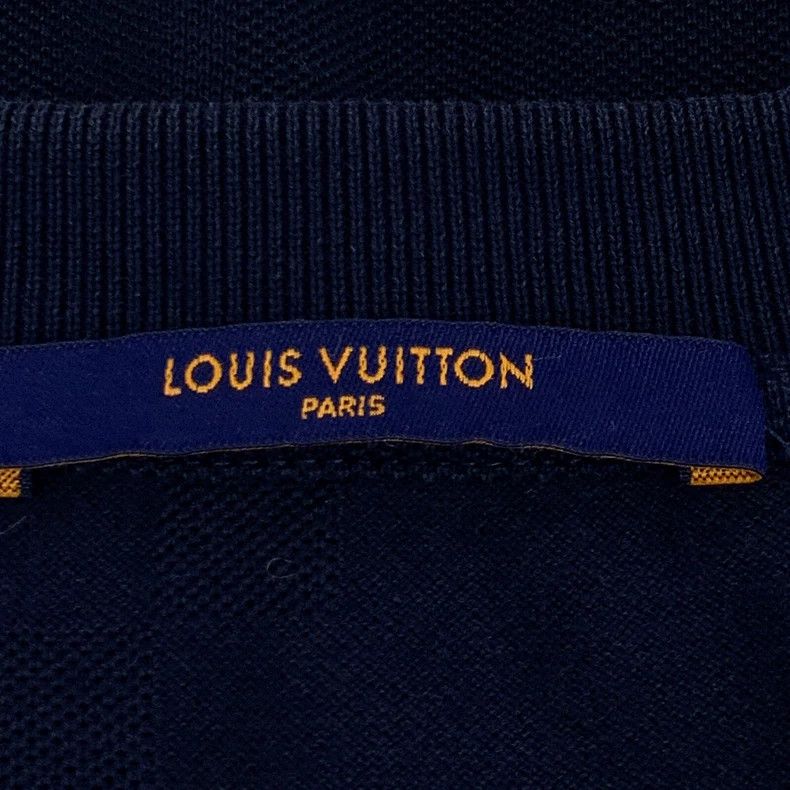 Louis Vuitton Louis Vuitton Navy checkerboard cotton crewneck short-slee Size US L / EU 52-54 / 3 - 6 Thumbnail