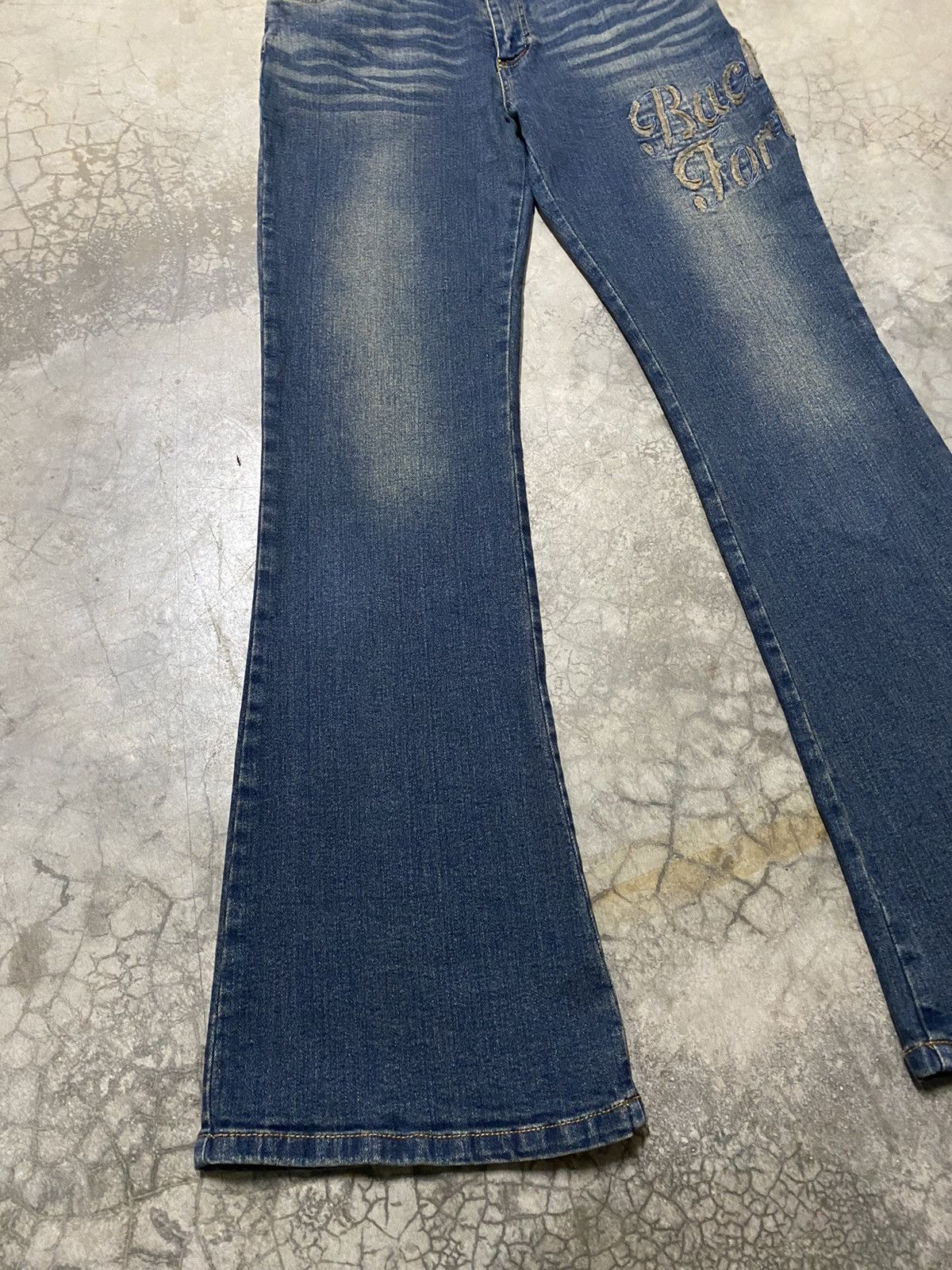 Hysteric Glamour × Japanese Brand Flare Jeans Japan Jover Du Rock Designer Jeans Size US 29 - 2 Thumbnail