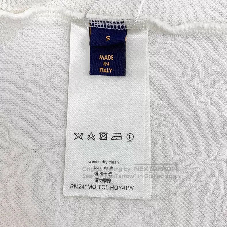 Louis Vuitton Louis Vuitton 24 White Pocket Embossed Cotton Crew Neck Sh Size US S / EU 44-46 / 1 - 6 Thumbnail