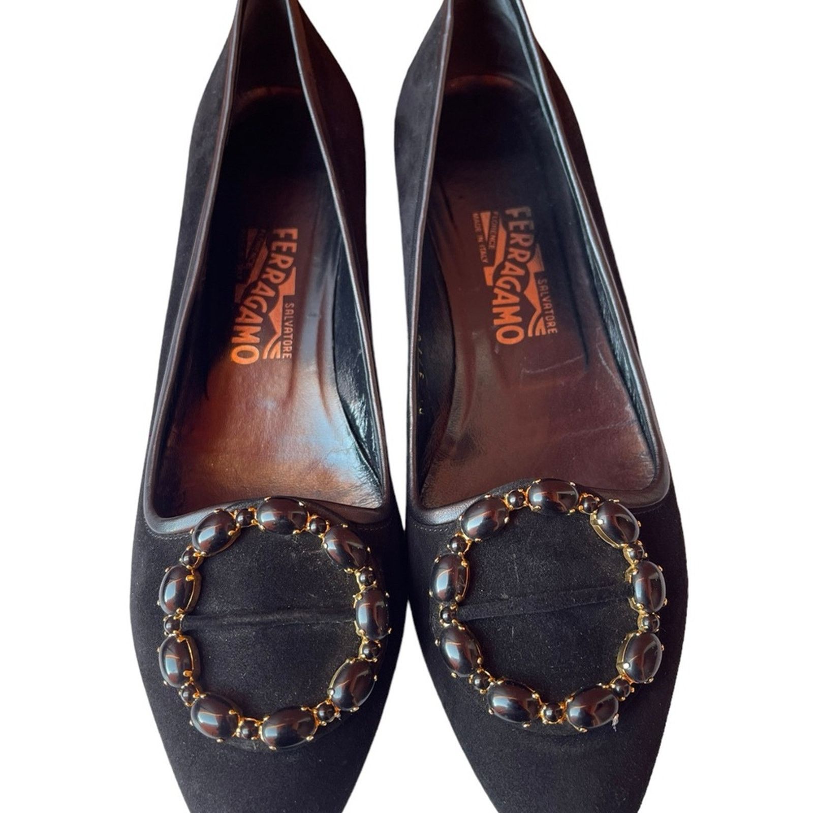 Salvatore Ferragamo salvatore ferragamo cork suede pumps shoe Size:9.5 D Size US 9.5 / IT 39.5 - 7 Thumbnail