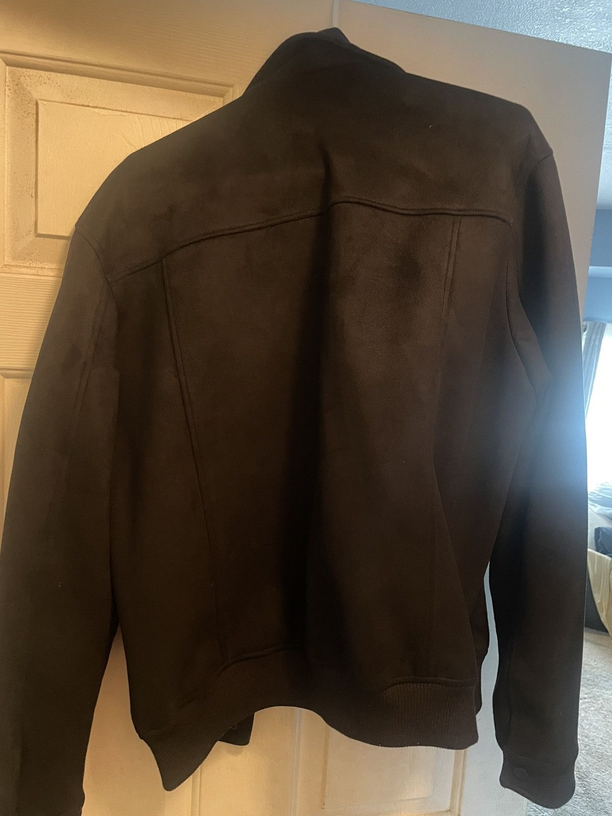 Zara Black Faux Suede Zara Coat Size US XL / EU 56 / 4 - 2 Thumbnail