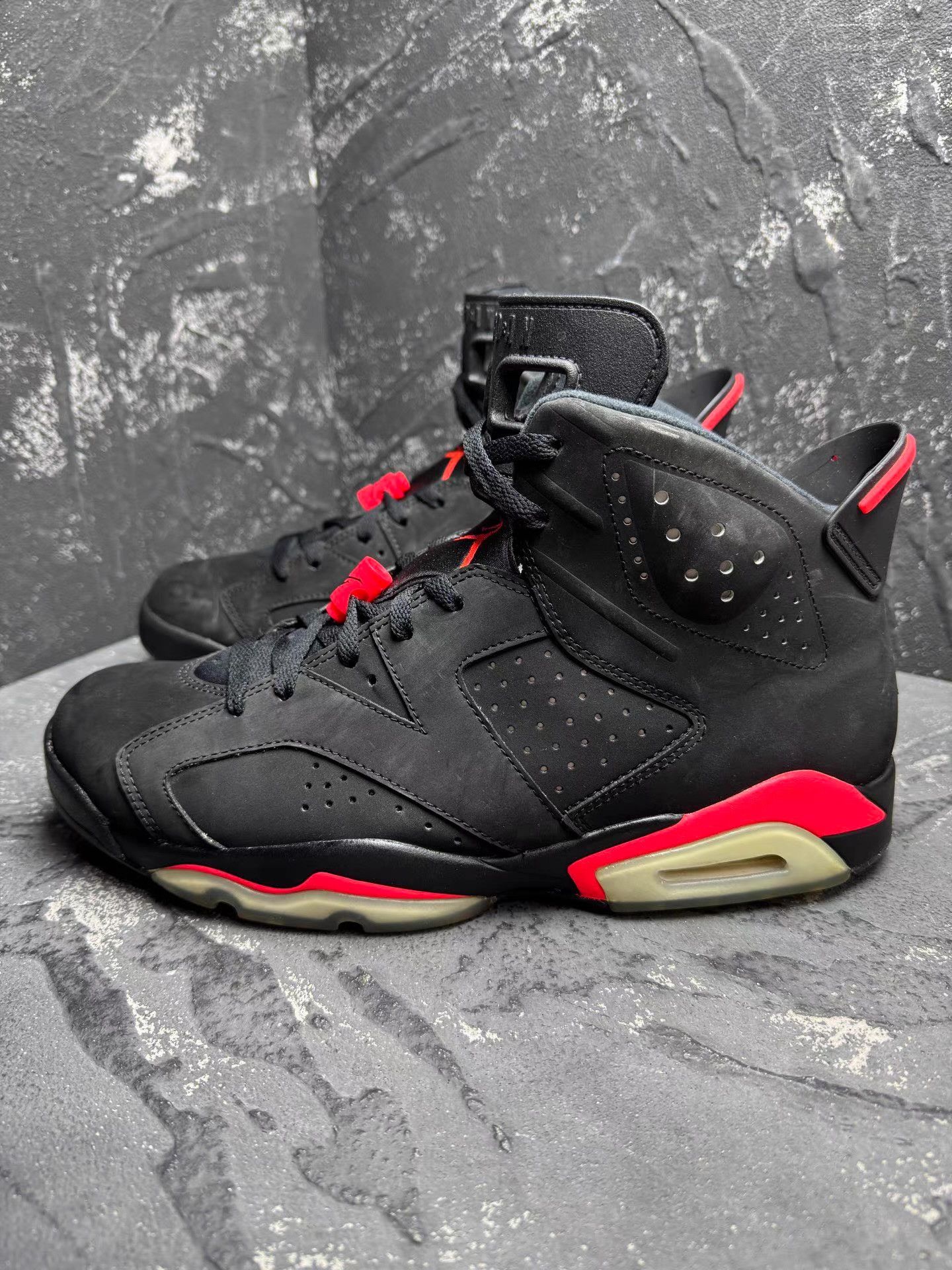 Nike Air Jordan 6 Black Red (2014) Q10 Size US 11 / EU 44 - 7 Thumbnail