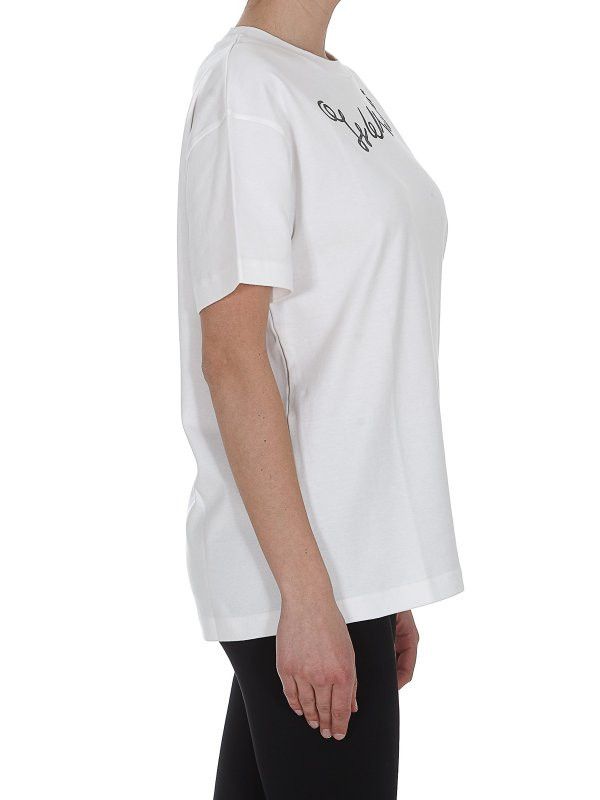 Off-White o1gr1nt0325 Lefthand Logo Type Reg T-Shirt in White Size S / US 4 / IT 40 - 5 Thumbnail
