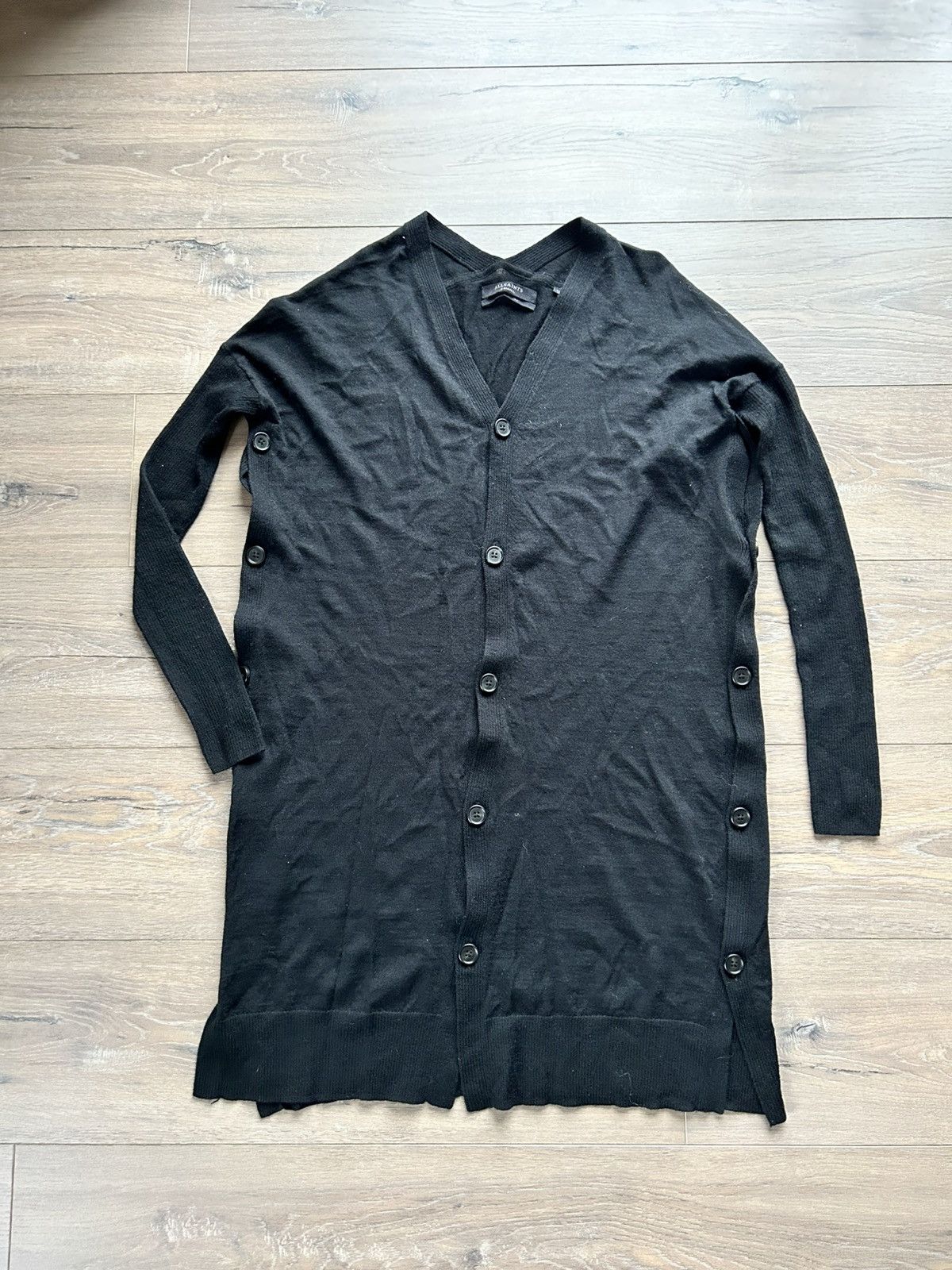 Allsaints All Saints black merino wool cardigan XS Size XS / US 0-2 / IT 36-38 - 1 Thumbnail