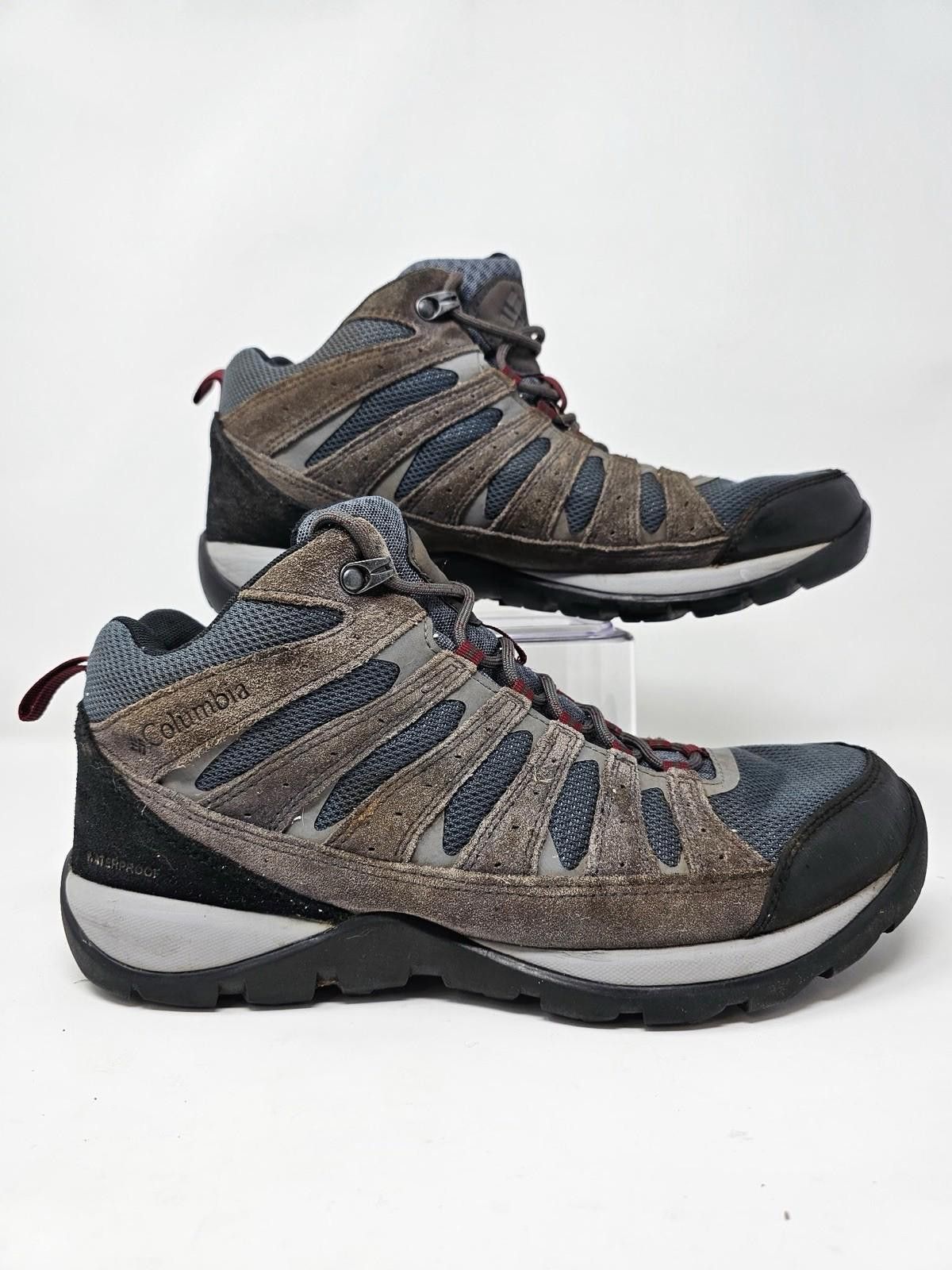 Columbia Columbia Mens Redmond Grey Suede Trail Hiking Boots Size 10 Size US 10 / EU 43 - 1 Thumbnail