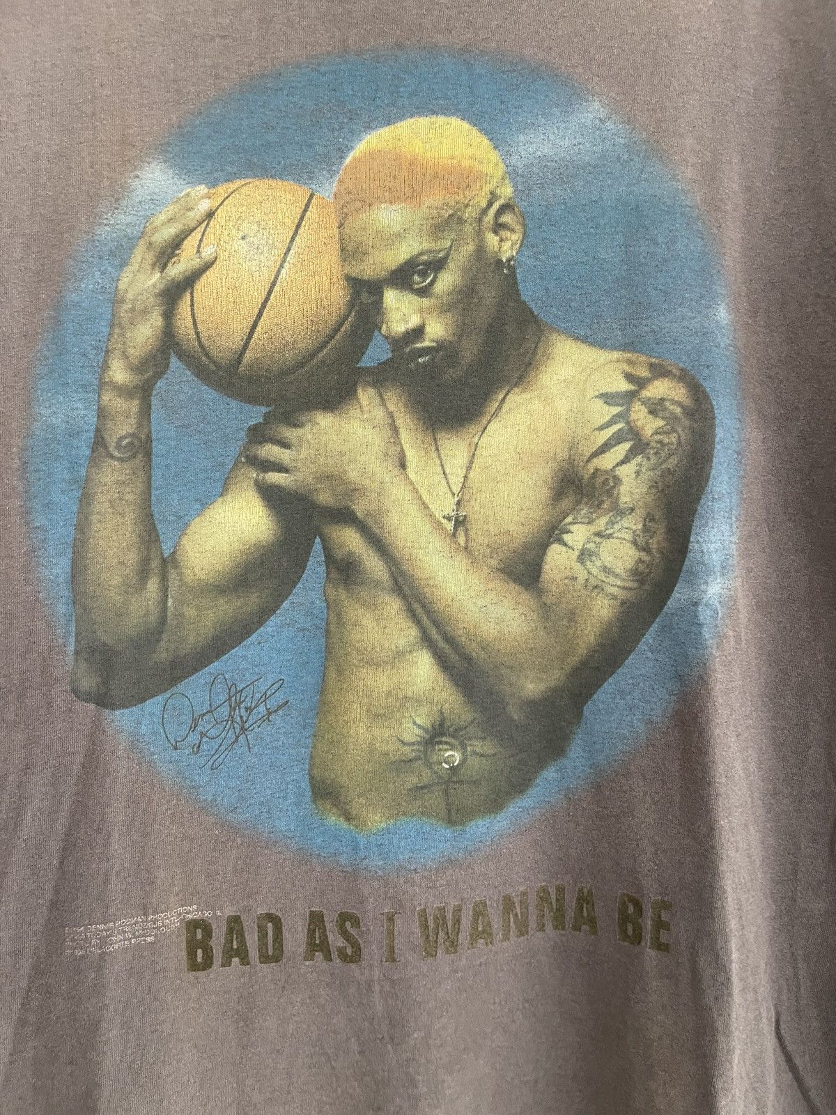 Vintage Crazy Fade Vintage 1996 Dennis Rodman Bad As I Wanna Be Size US XL / EU 56 / 4 - 3 Thumbnail