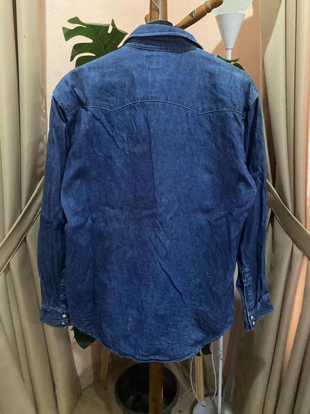 Vintage Workplant Relaxed Feeling Denim Shirt L – Vintage Blue Size US L / EU 52-54 / 3 - 8 Thumbnail