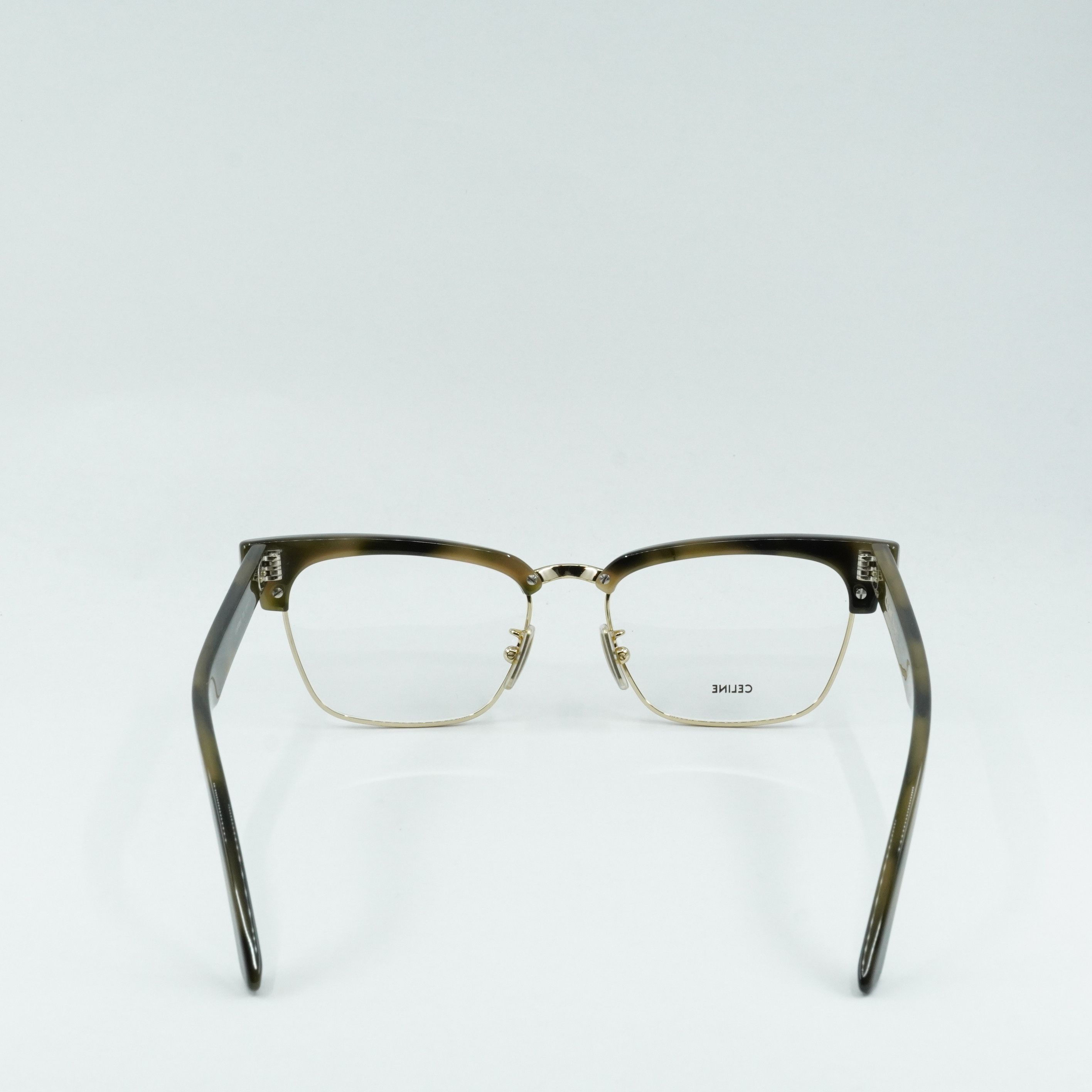 Celine Celine CL50026U 031 Eyeglasses Khaki Havana 53mm Browline Size ONE SIZE - 6 Thumbnail