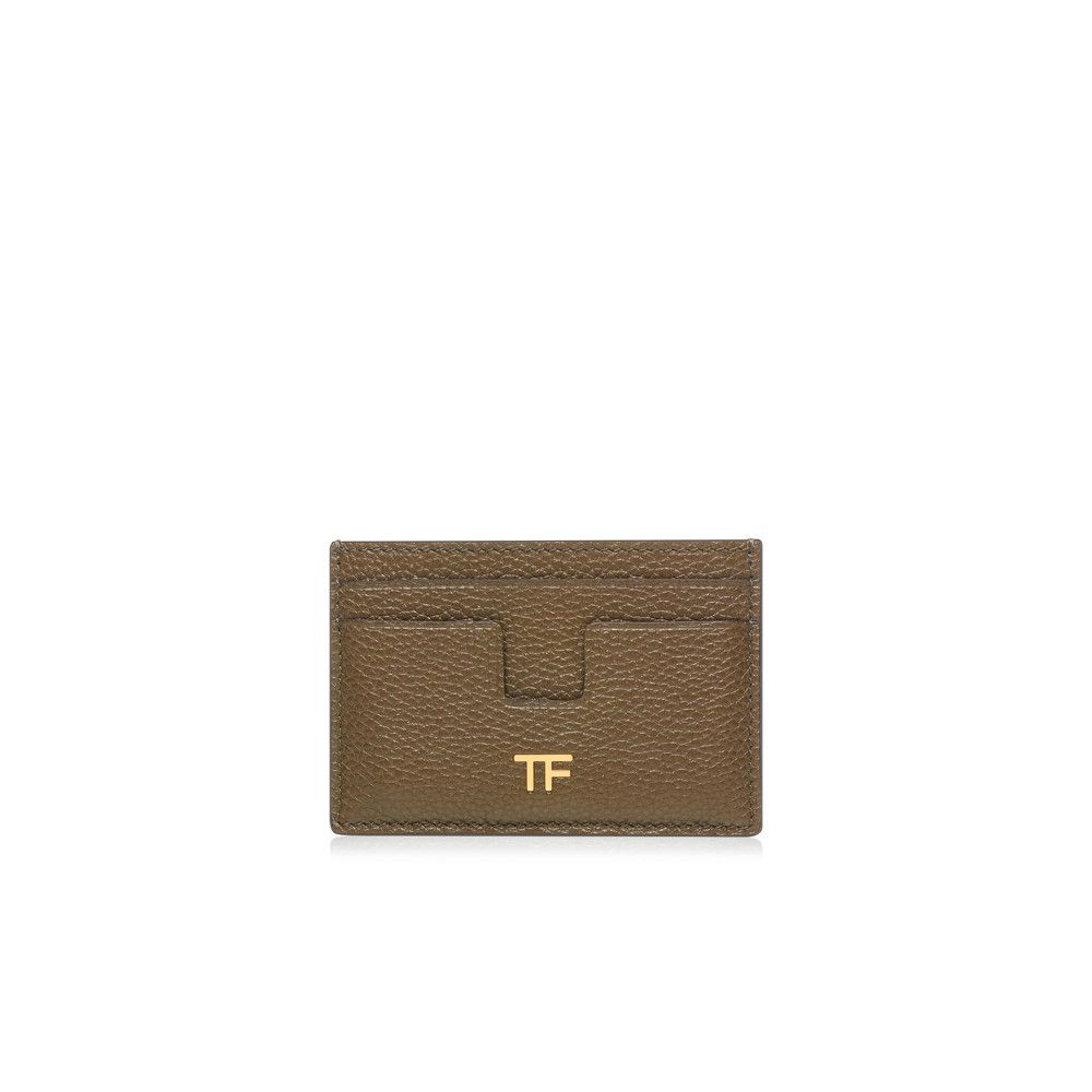 Tom Ford o1loc1c0724 Size: OS / Leather Card Holder in Dark Brown Size ONE SIZE - 1 Thumbnail