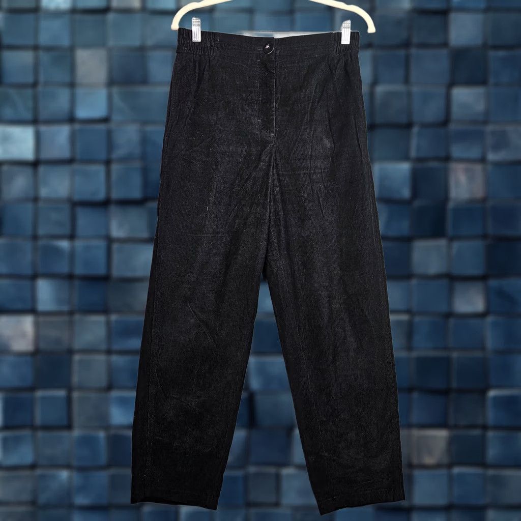 Cos COS Women’s Black Corduroy High Rise Straight Leg Pant Size EUR 36 Size 25" / US 0 / IT 36 - 1 Thumbnail