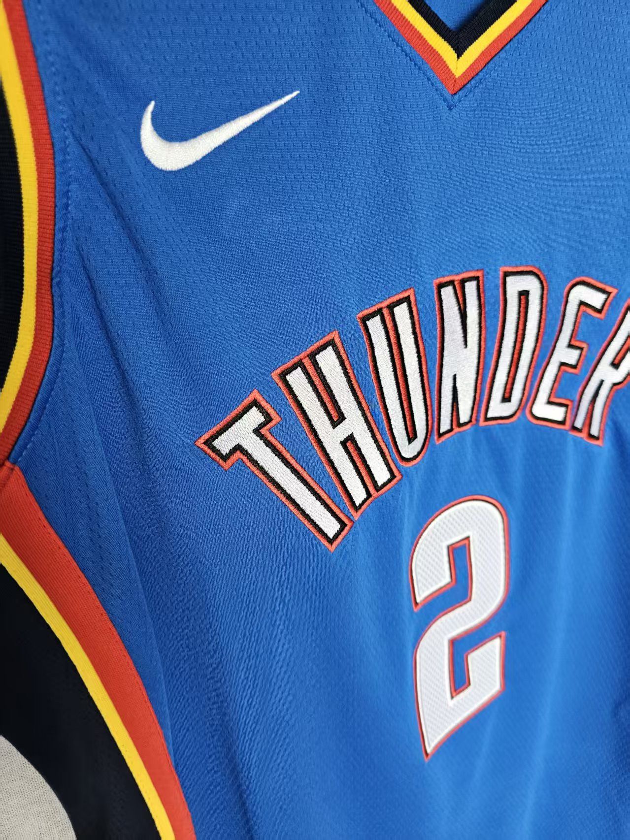 NBA Shai Gilgeous-Alexander Jersey Thunder Double Stitched Size US XL / EU 56 / 4 - 3 Thumbnail