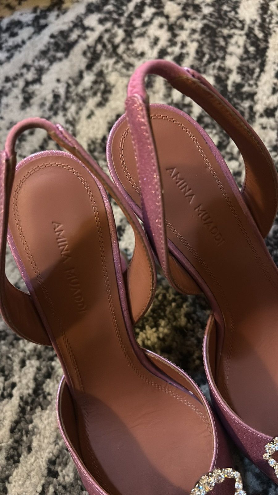 Amina Muaddi AMINA MUADDI Rosie patent leather slingback pumps size 36 Size US 6 / IT 36 - 8 Thumbnail