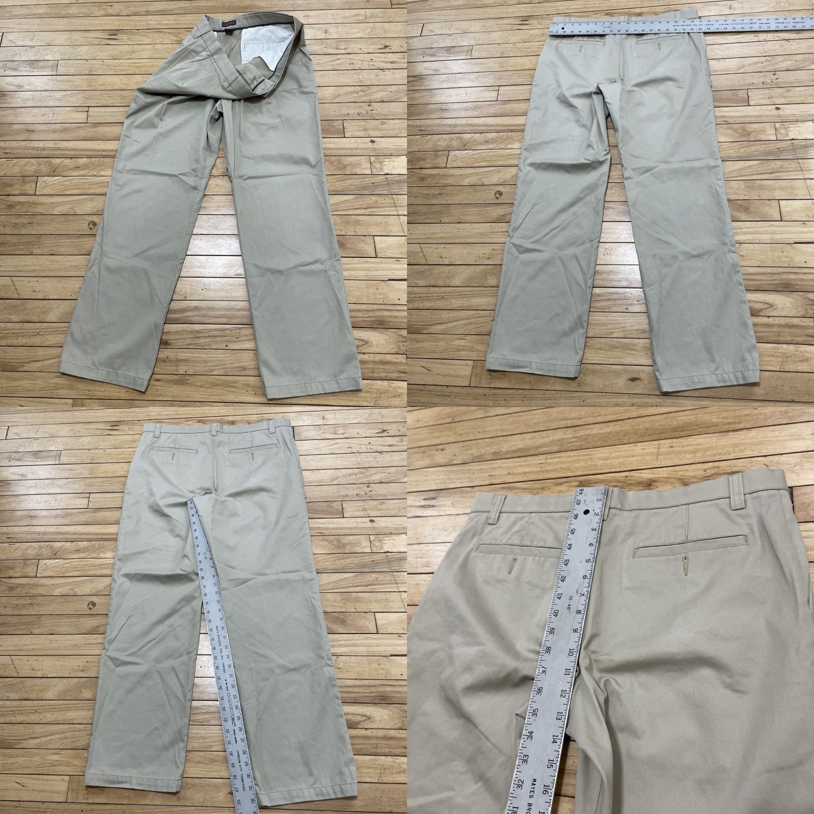 Cherokee Cherokee Pants Men Khaki Pleated Front Workwear Retro Y2k Straight 36x34 Beige Cotton Canvas Regular Size US 34 / EU 50 - 11 Thumbnail