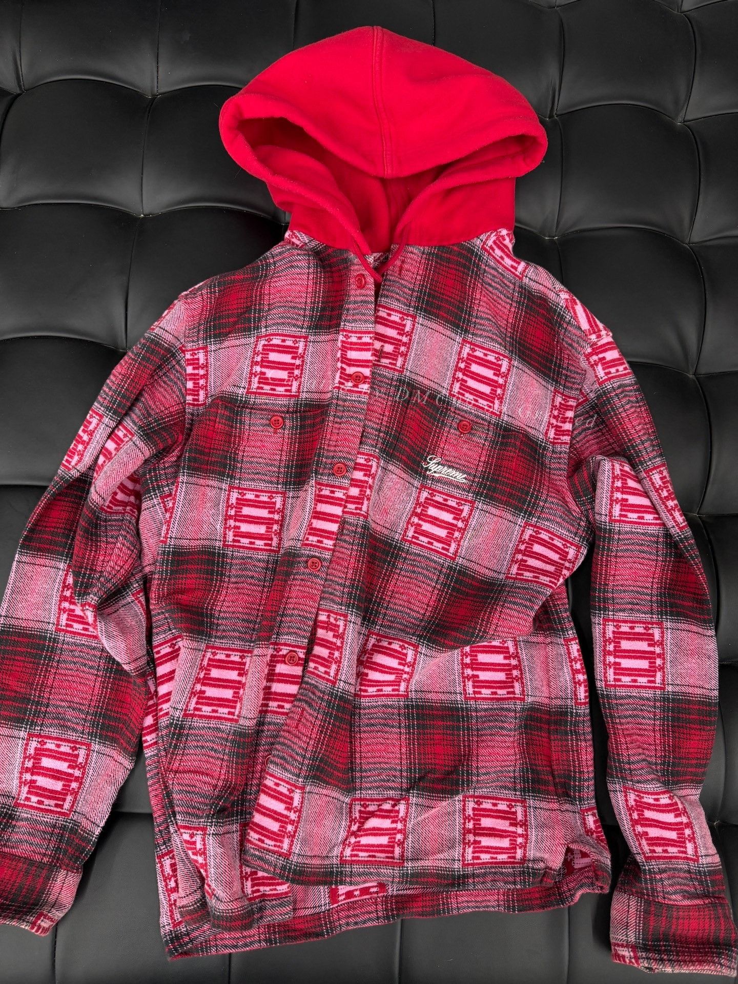 Supreme Supreme FW20 Week 12 Hooded Shadow Plaid Shirt Size US M / EU 48-50 / 2 - 1 Thumbnail