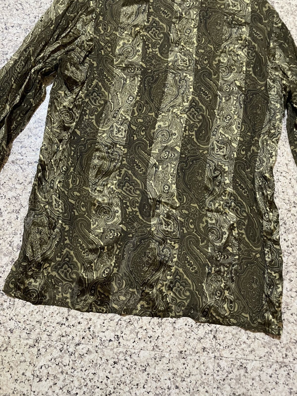 Escada Vintage 80s ESCADA by Margaretha Ley Silk Paisley Shirt Size L / US 10 / IT 46 - 16 Thumbnail