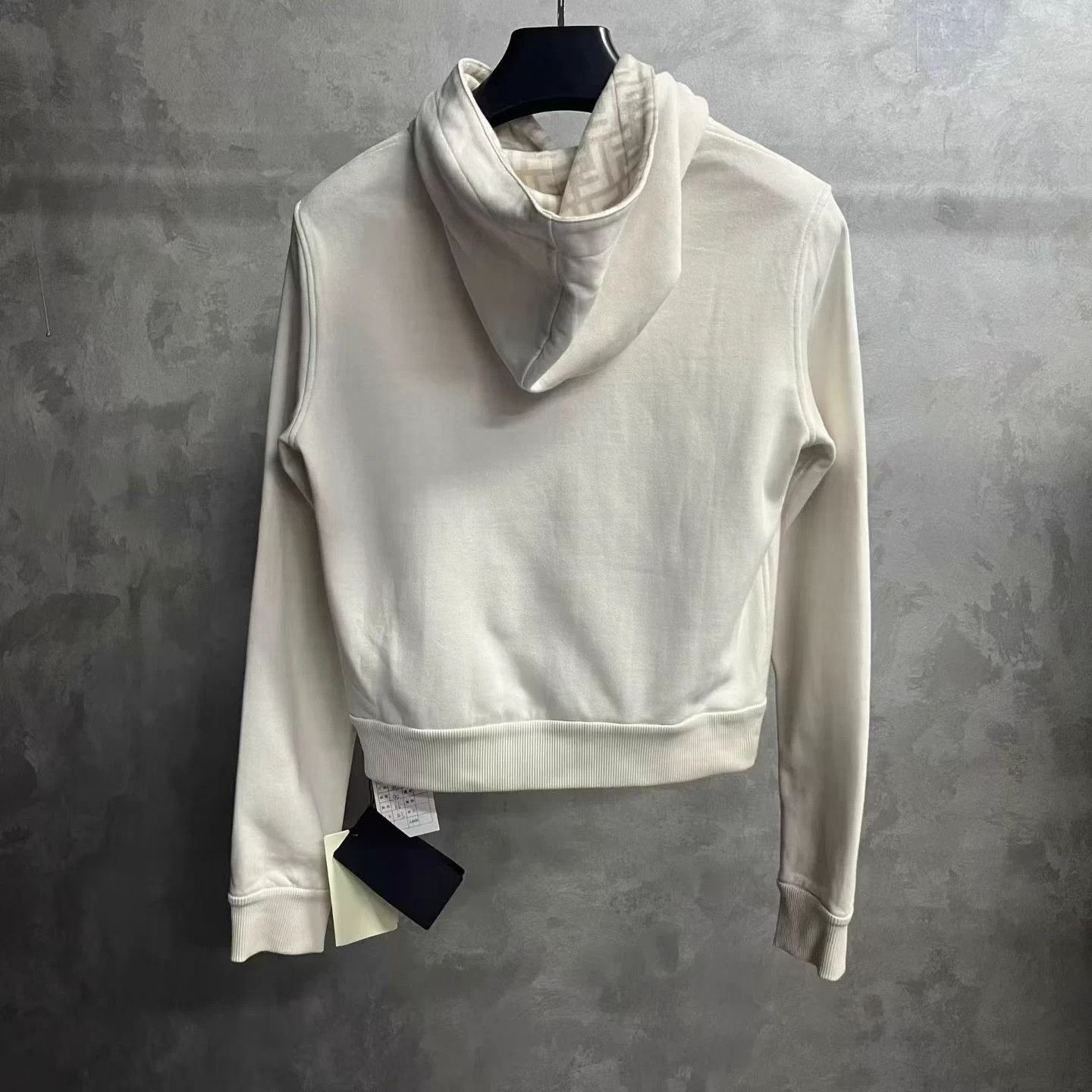 Fendi Fendi White Logo Print Hooded Sweatshirt XS Size XS / US 0-2 / IT 36-38 - 4 Thumbnail