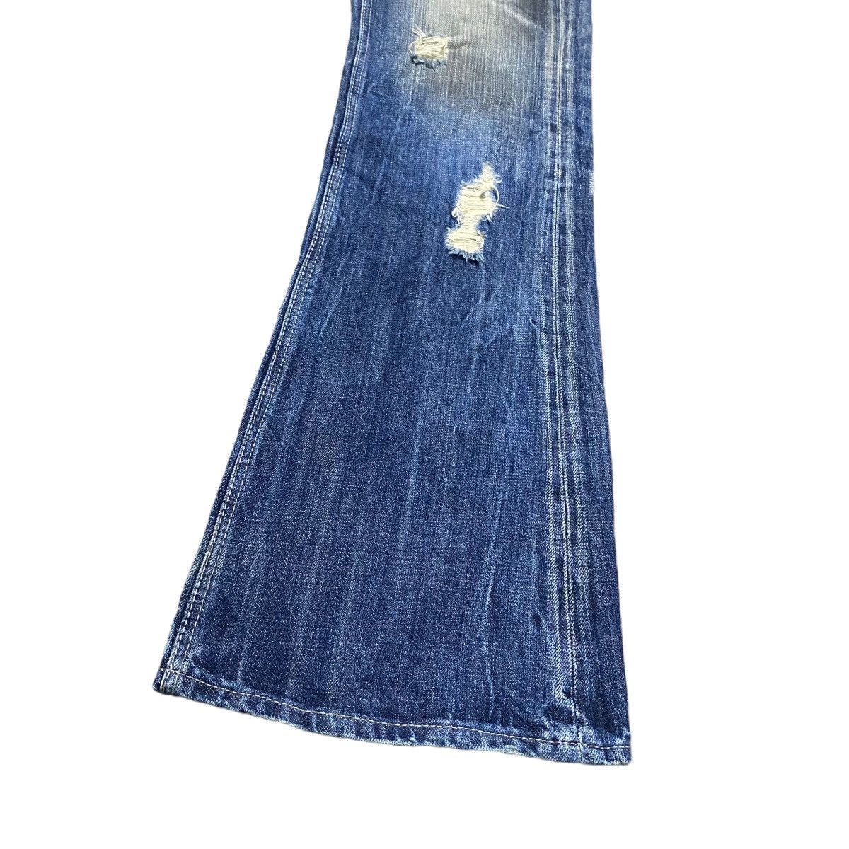 GOSTAR DE FUGA Fuga Denim Mud Oil Stained Flare Jeans Size US 31 - 10 Thumbnail